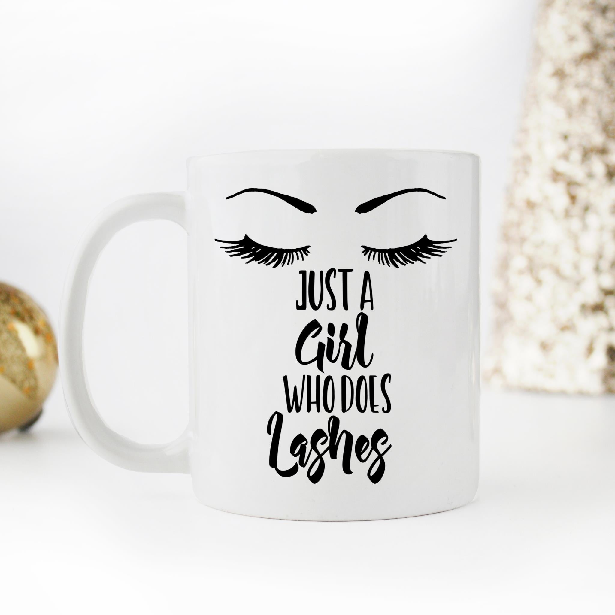 Skitongifts Coffee Mug Funny Ceramic Novelty Eyelash Tech Girl Lashes Diexj0G