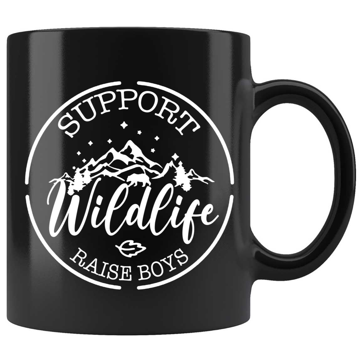 Skitongifts Coffee Mug Funny Ceramic Novelty Multiple Colors Support Wildlife Raise Boys Pozxsli