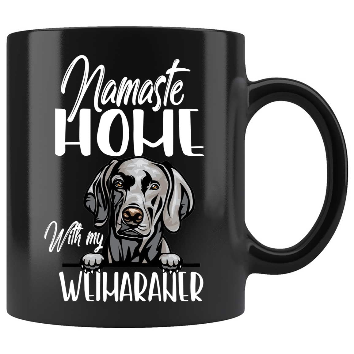 Skitongifts Coffee Mug Funny Ceramic Novelty Namaste Home Weimaraner Muzeu5Y