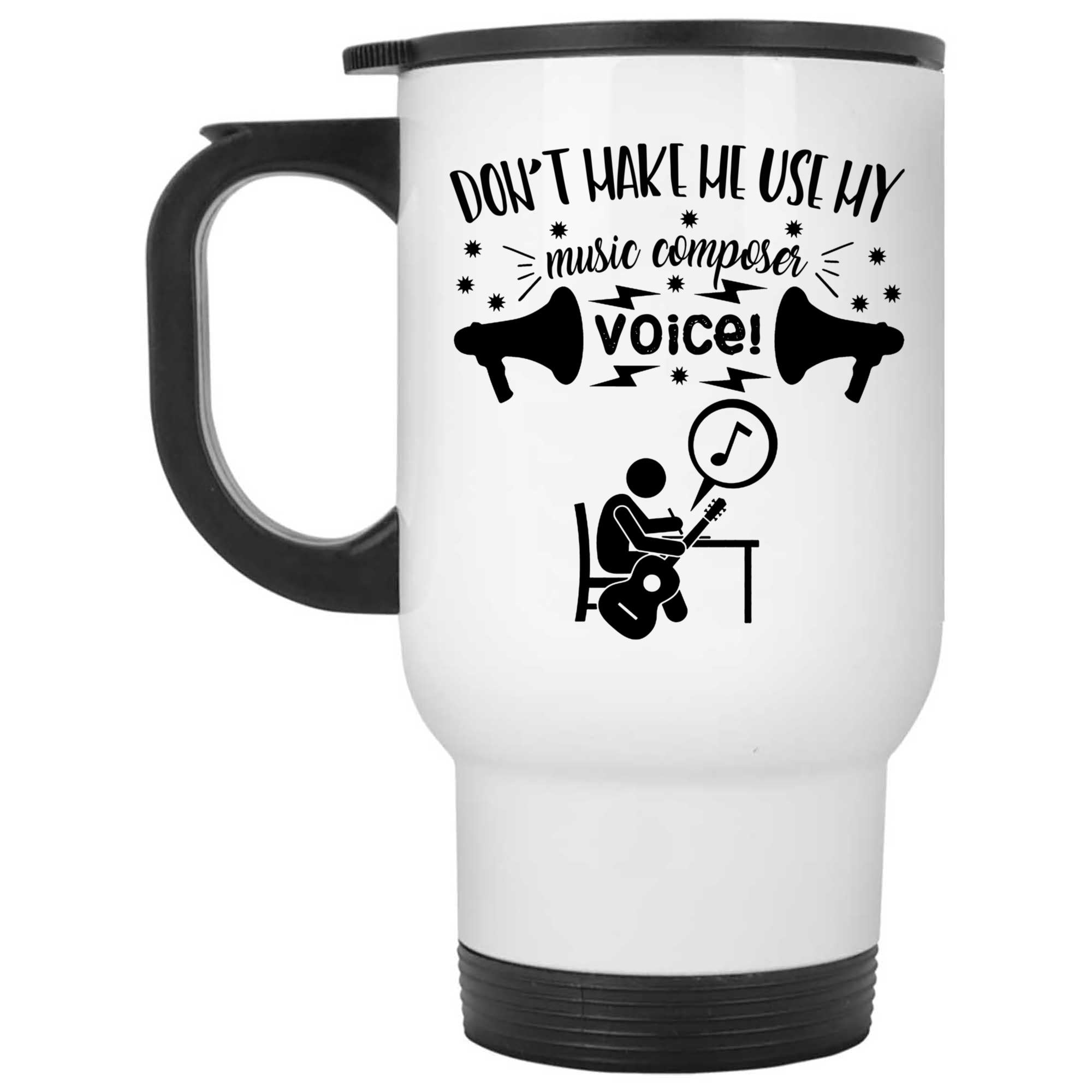 Skitongifts Coffee Mug Funny Ceramic Novelty Don't Make Me Use My Music Composer Voice Rada1Gq