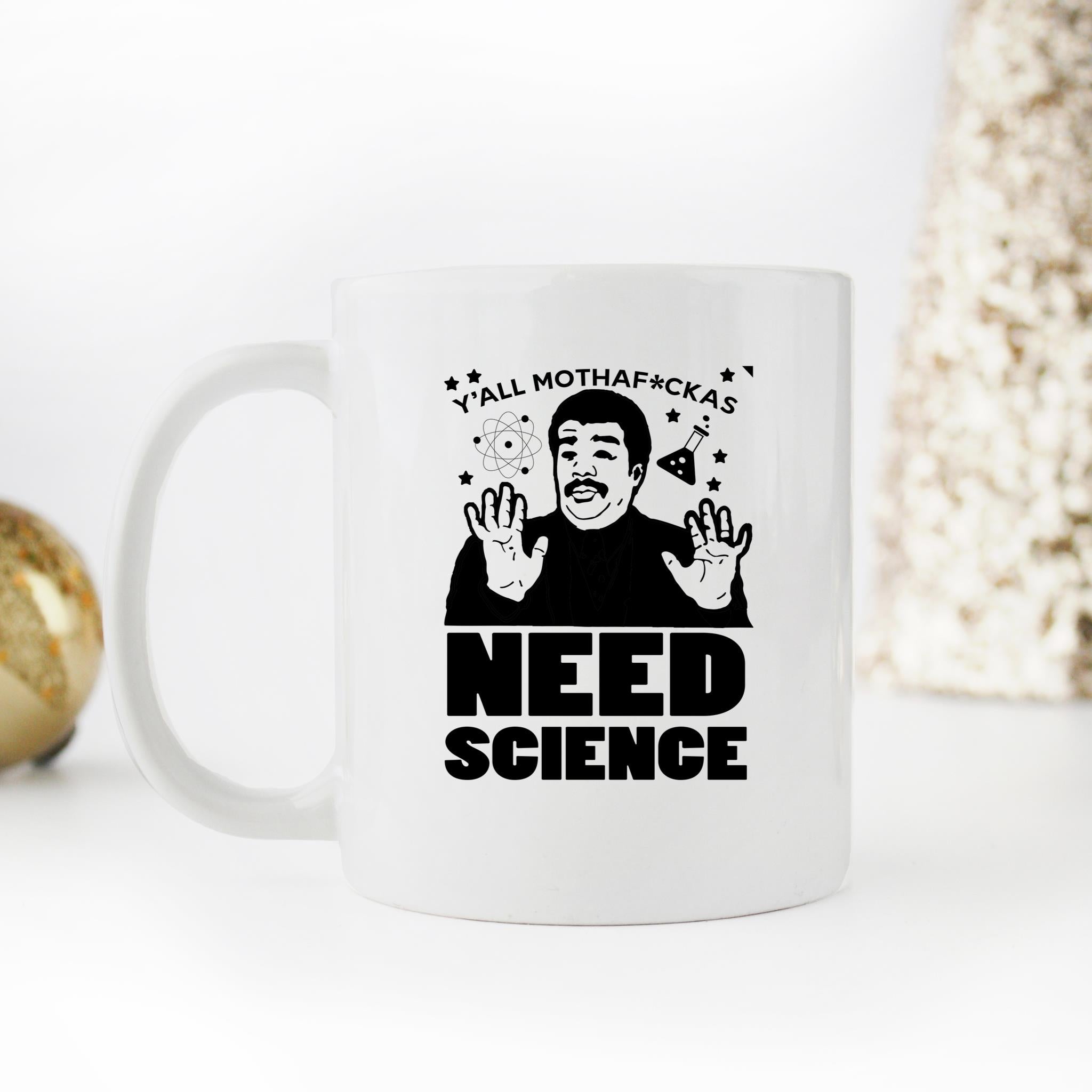 Skitongifts Funny Ceramic Novelty Coffee Mug Need Science. Studious Subject School Book Teacher Chemistry Cool h0OELWn