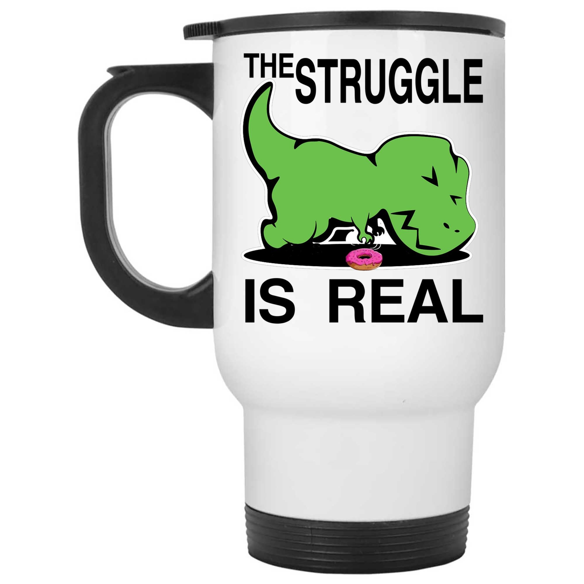 Skitongifts Coffee Mug Funny Ceramic Novelty The Struggle Is Real fjdg6Op