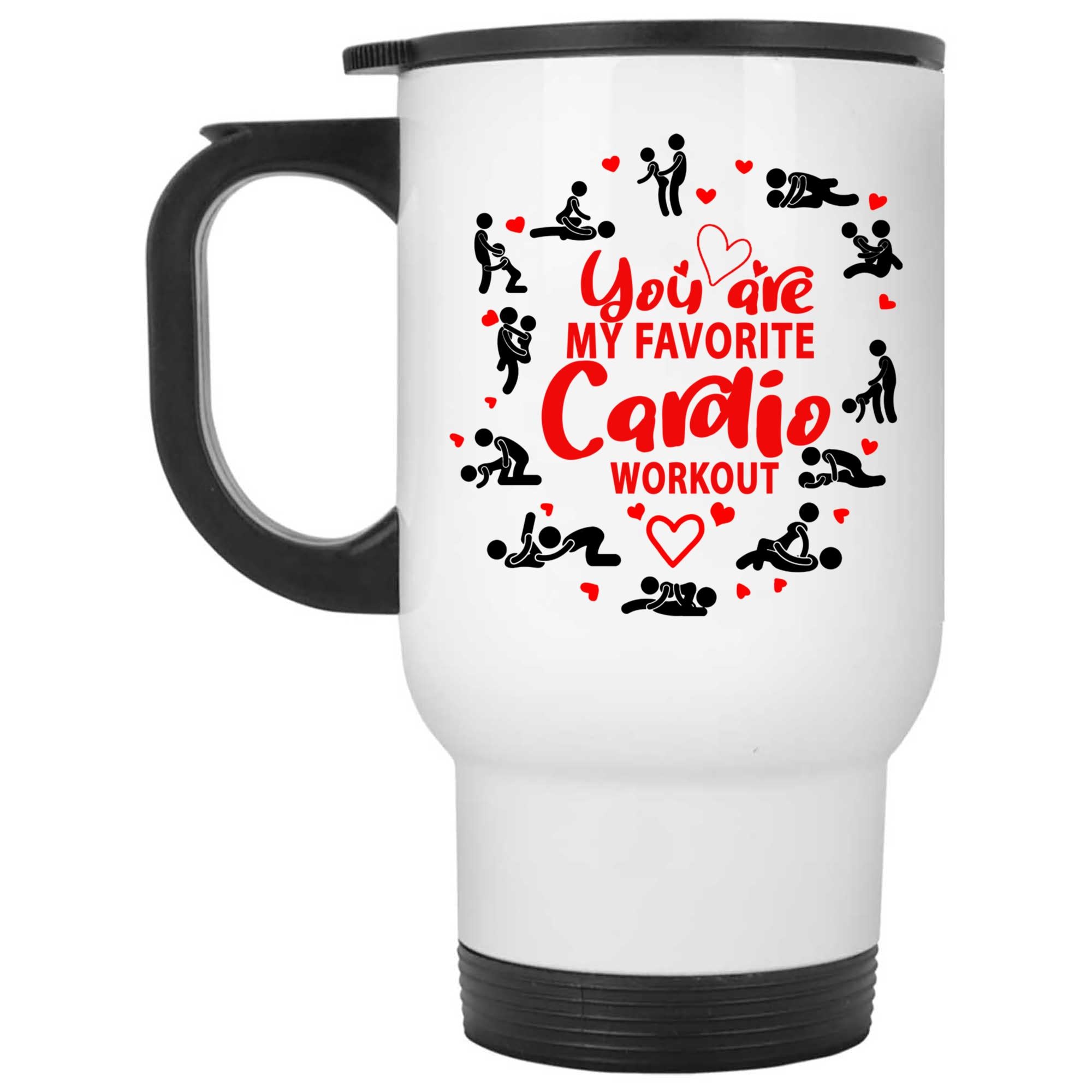 Skitongifts Coffee Mug Funny Ceramic Novelty You're My Favorite Cardio Workout YWUvNqa