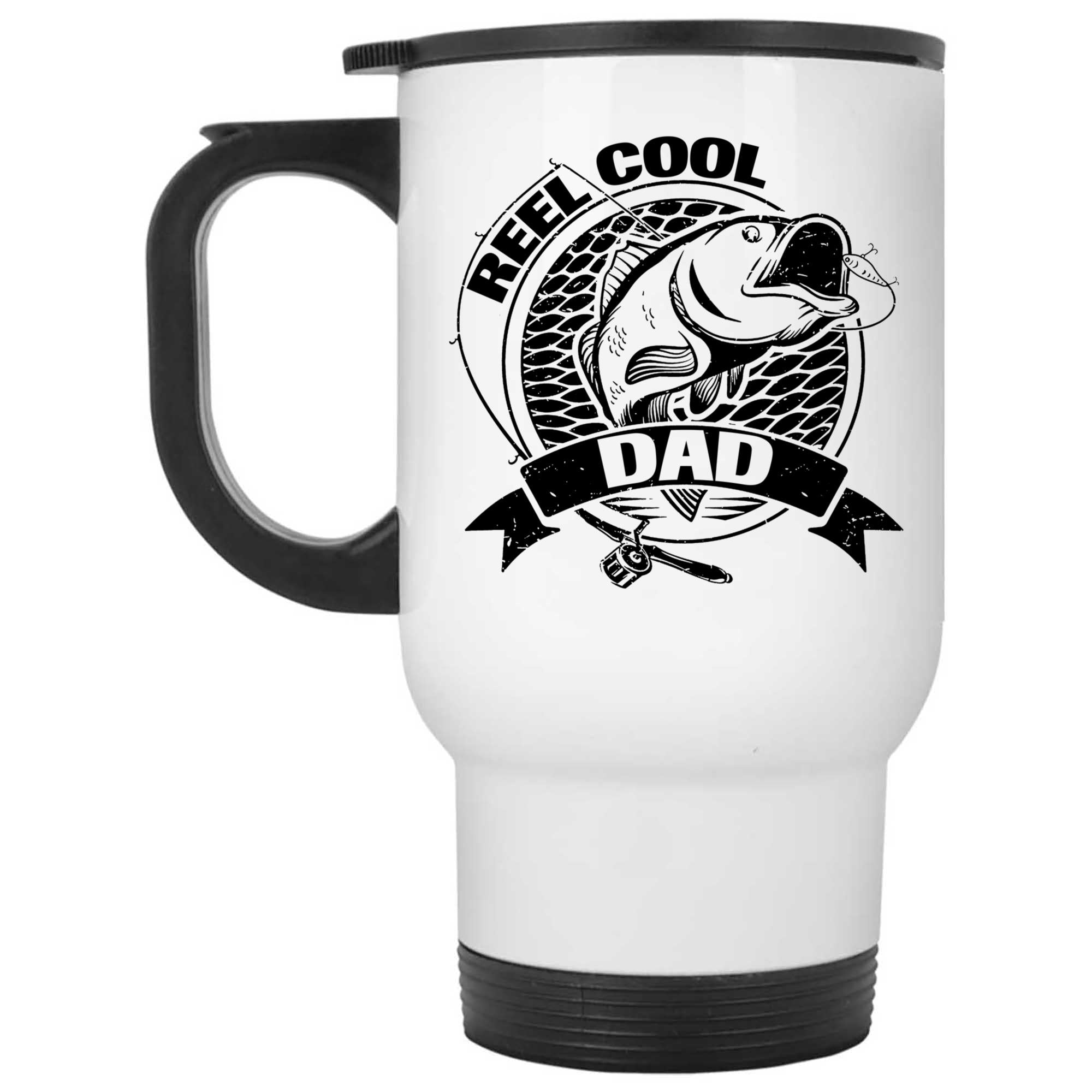 Skitongifts Coffee Mug Funny Ceramic Novelty Reel Cool Dad 2XPYNH6