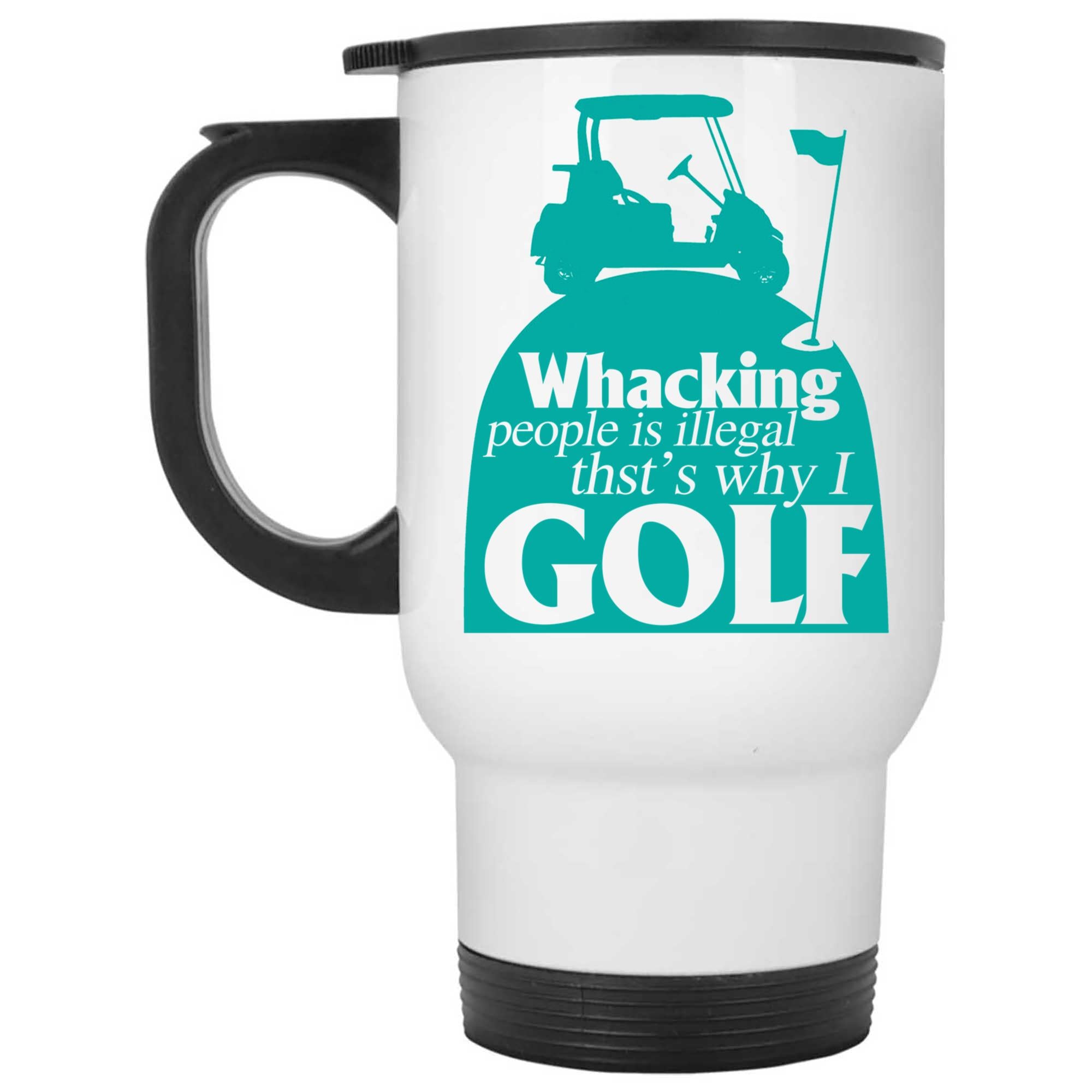 Skitongifts Coffee Mug Funny Ceramic Novelty Whacking People Is Illegal MKmL8rG