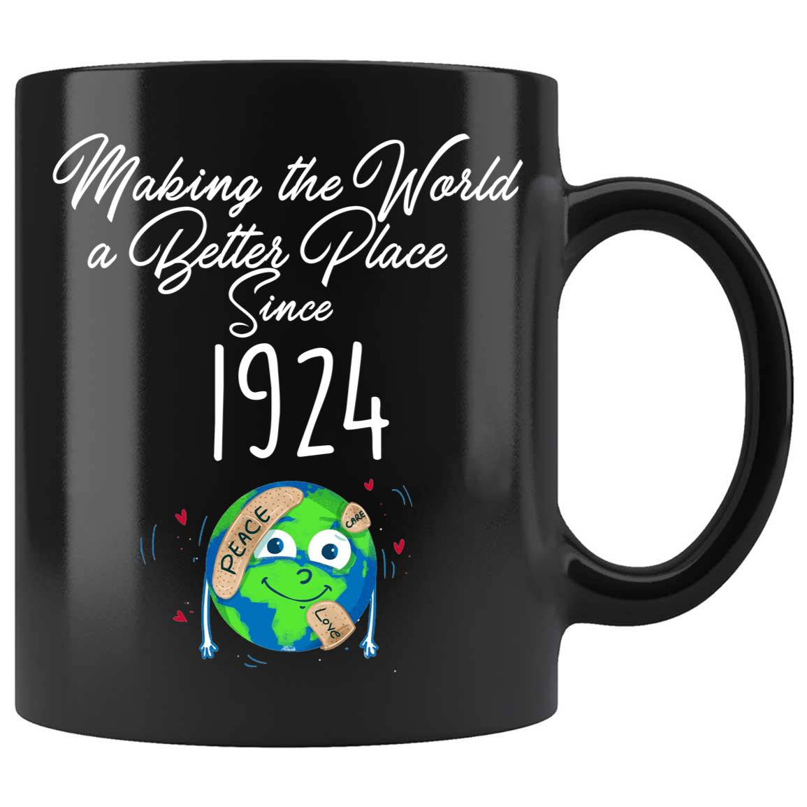 Skitongifts Coffee Mug Funny Ceramic Novelty 1924 Birthday thRSAox