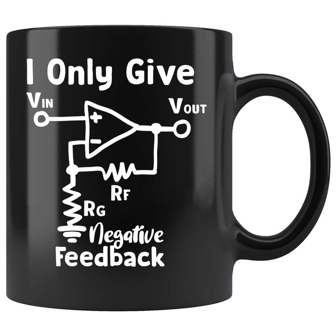 Skitongifts Coffee Mug Funny Ceramic Novelty I Only Give Negative Feedback AvLDqKO