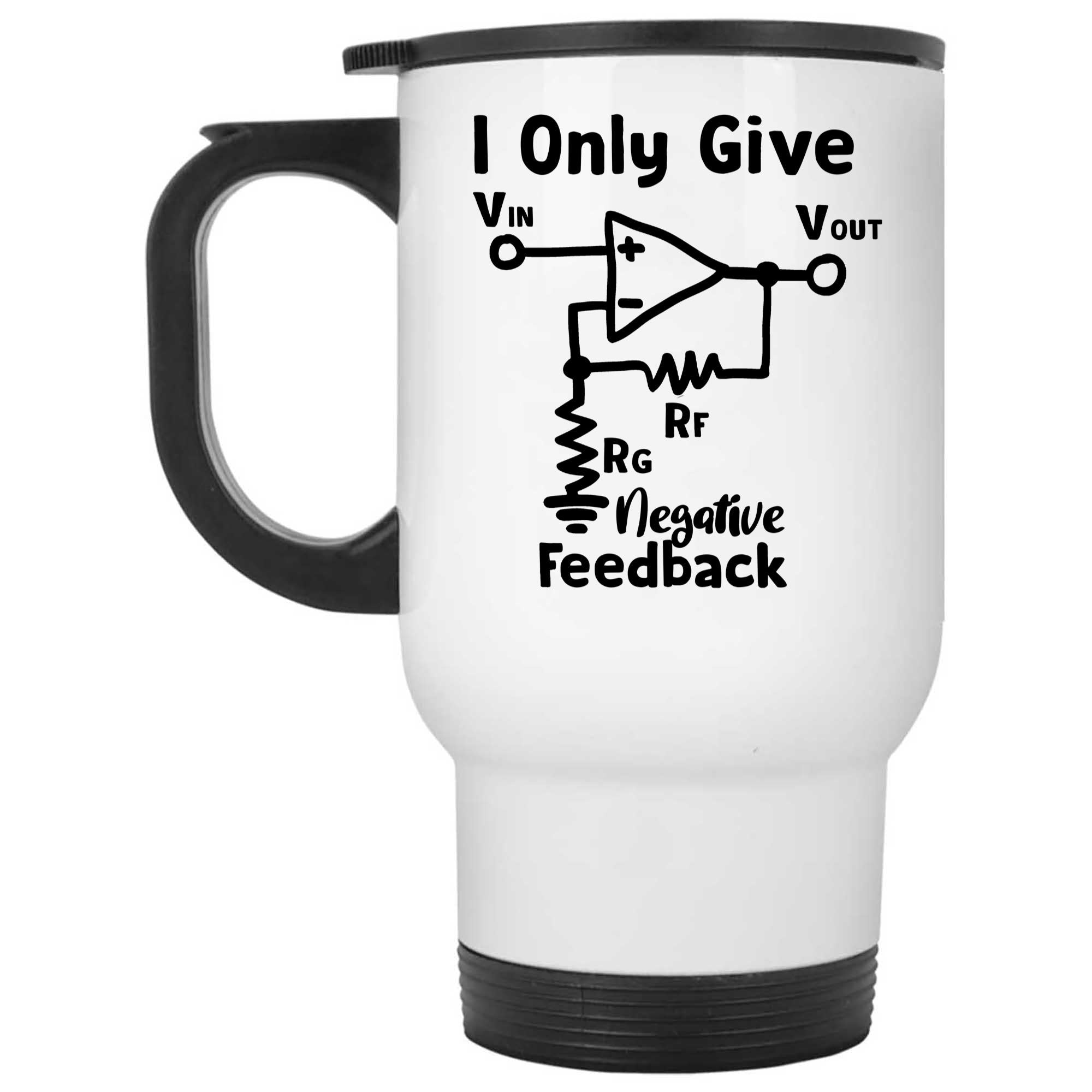 Skitongifts Coffee Mug Funny Ceramic Novelty I Only Give Negative Feedback AvLDqKO