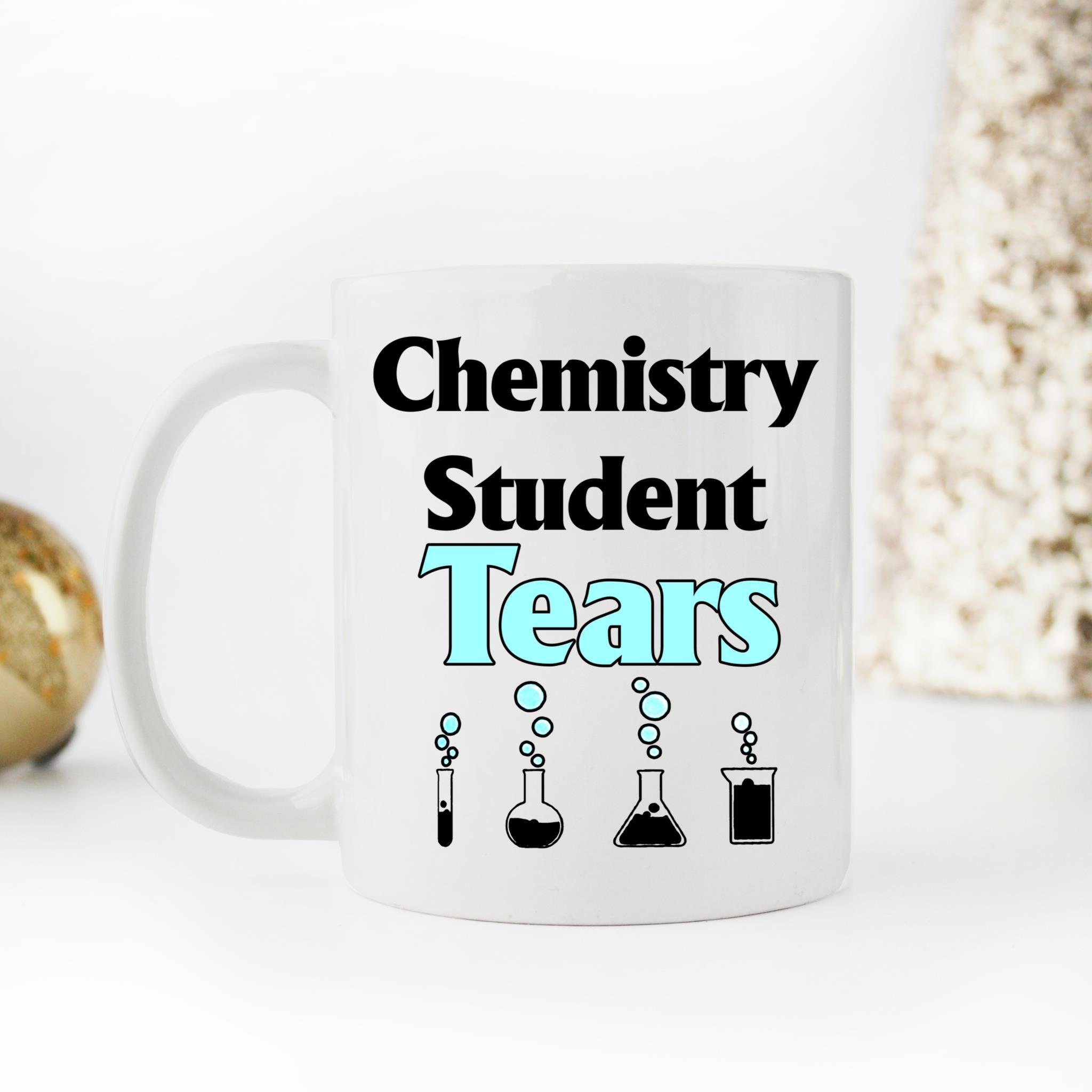 Skitongifts Coffee Mug Funny Ceramic Novelty Chemistry Student Tears HsHJ3x4
