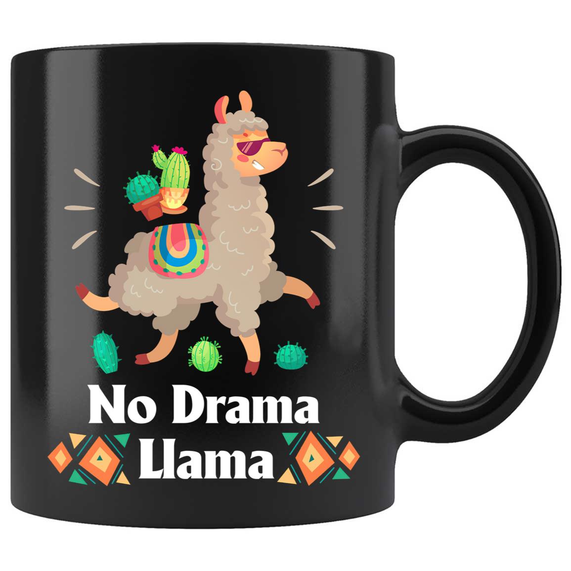 Skitongifts Coffee Mug Funny Ceramic Novelty No Drama Llama w7mcwQk