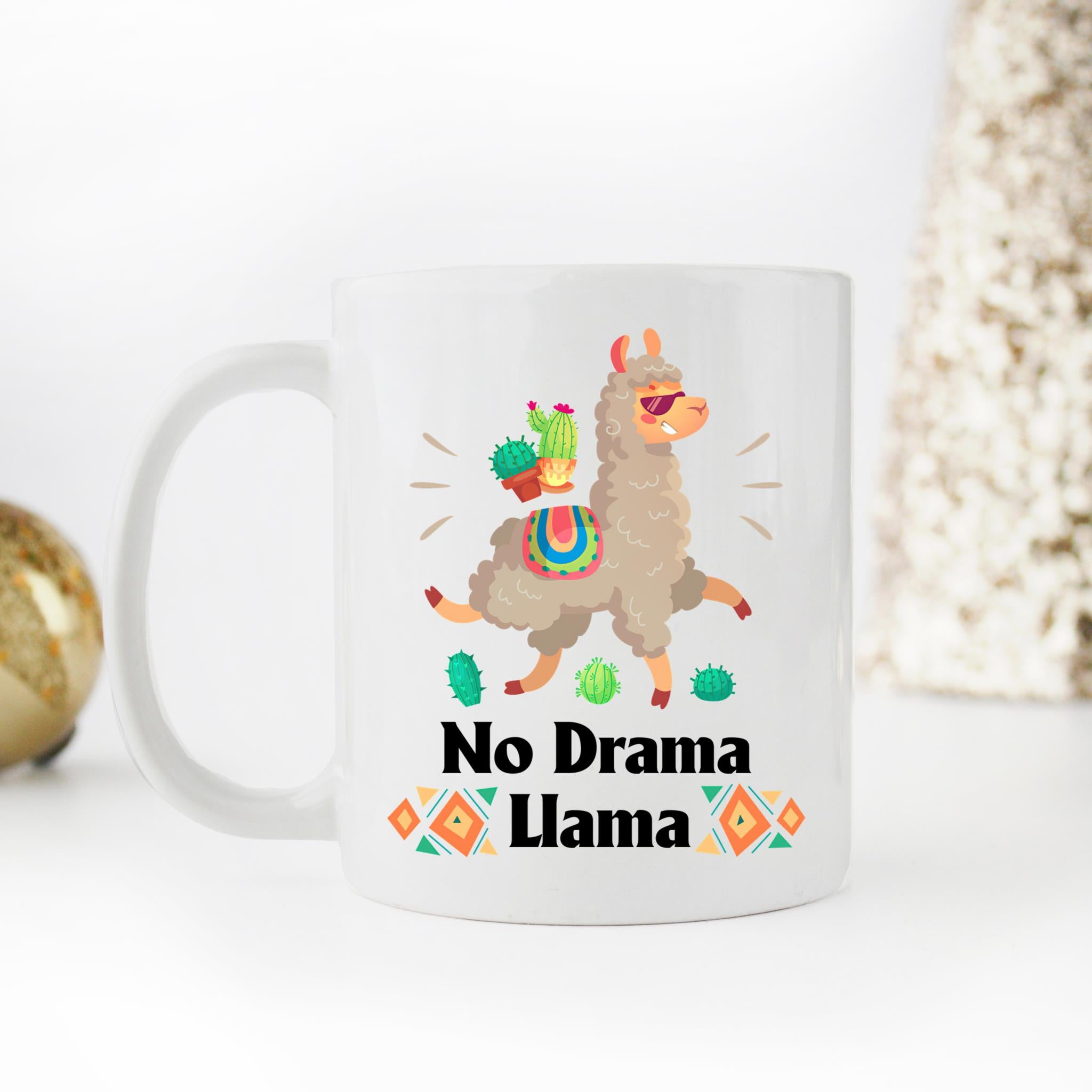 Skitongifts Coffee Mug Funny Ceramic Novelty No Drama Llama w7mcwQk