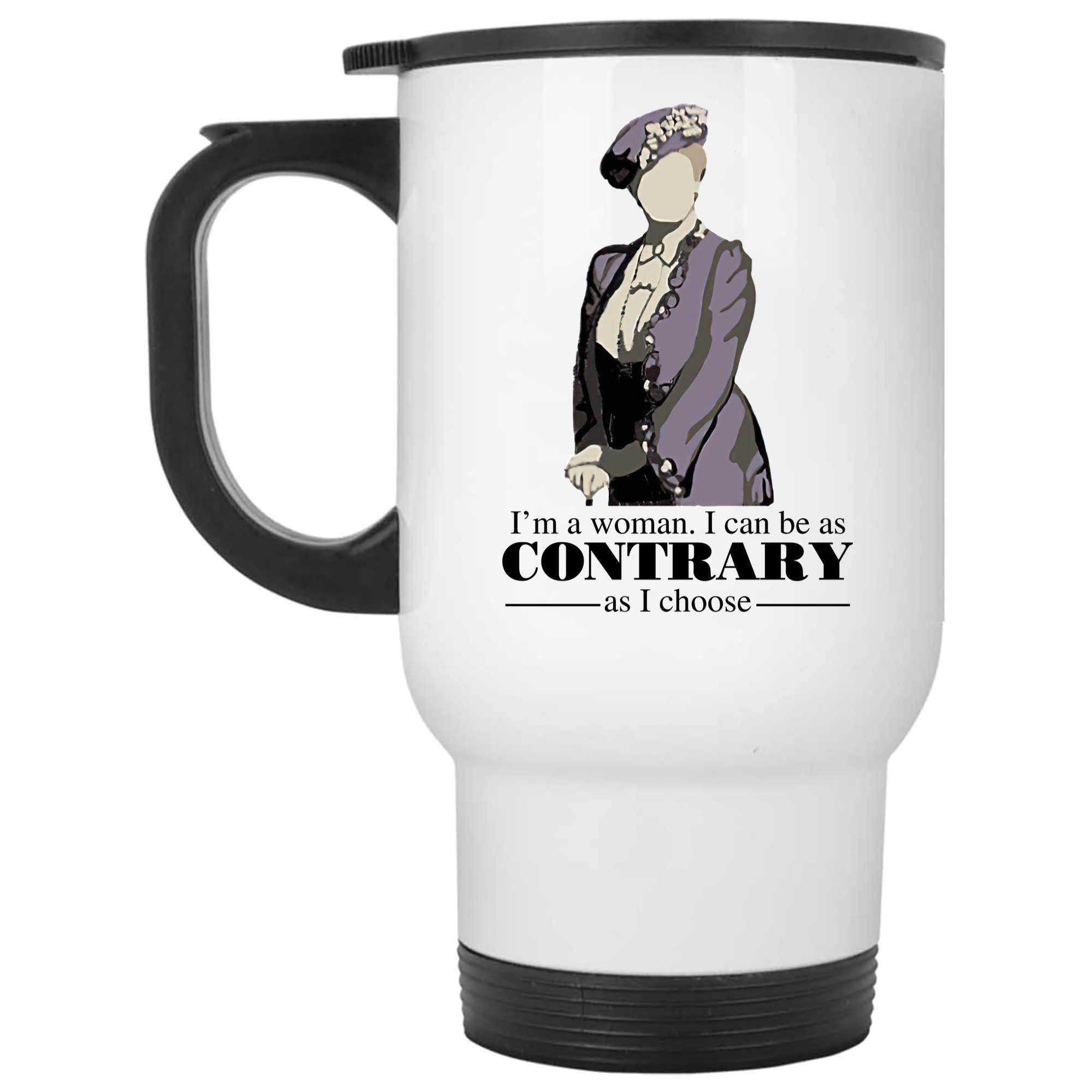 Skitongifts Coffee Mug Funny Ceramic Novelty I'm A Woman, I Can Be As Contrary As I Choose XMZp1e7