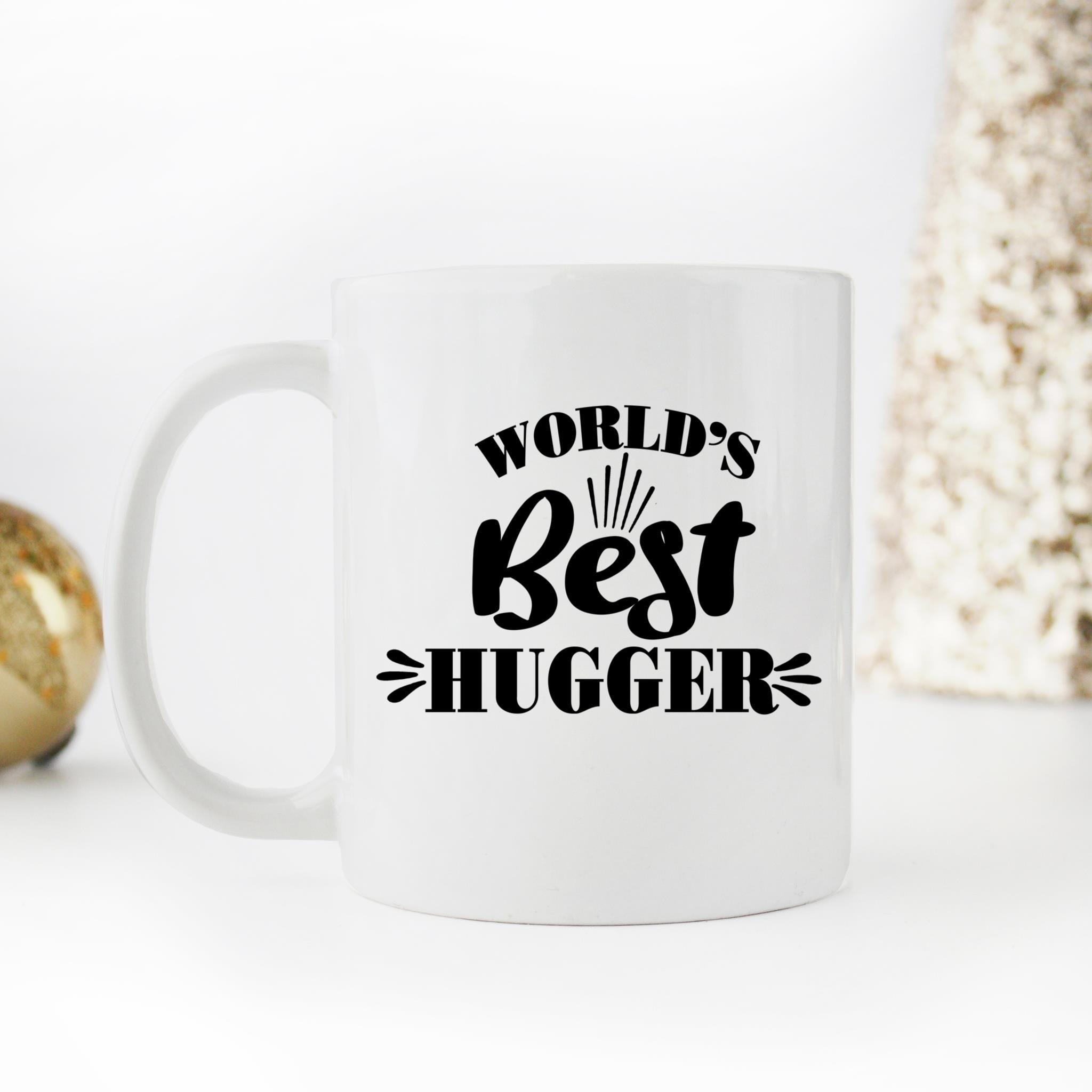 Skitongifts Coffee Mug Funny Ceramic Novelty World's Best Hugger dBybVb7