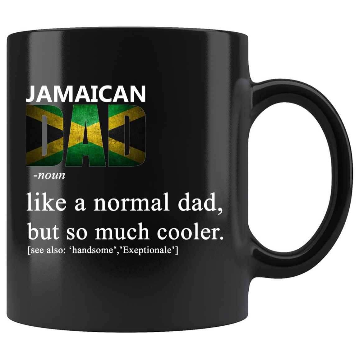 Skitongifts Coffee Mug Funny Ceramic Novelty Jamaican Dad Definition Fathers Day IBirpf5
