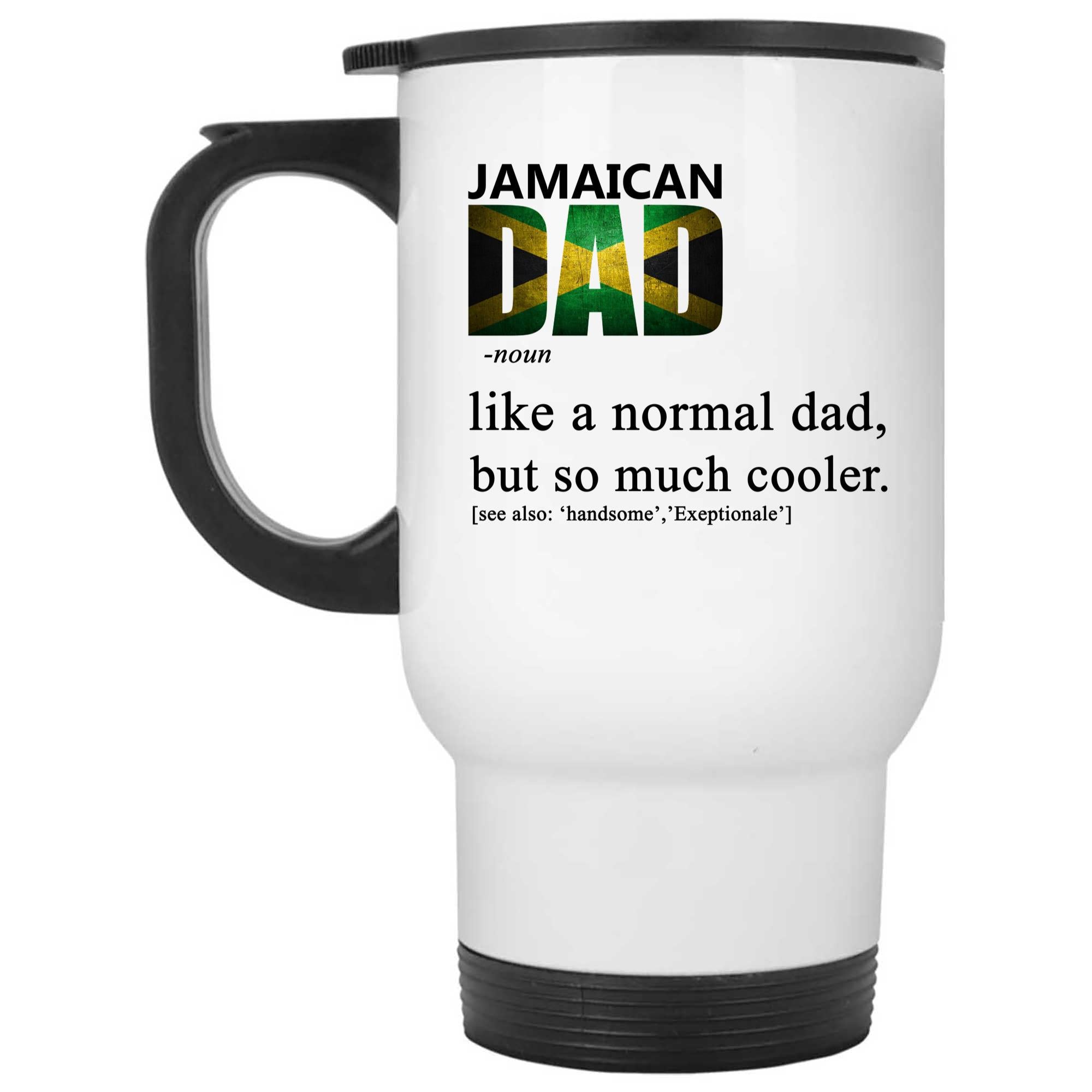 Skitongifts Coffee Mug Funny Ceramic Novelty Jamaican Dad Definition Fathers Day IBirpf5