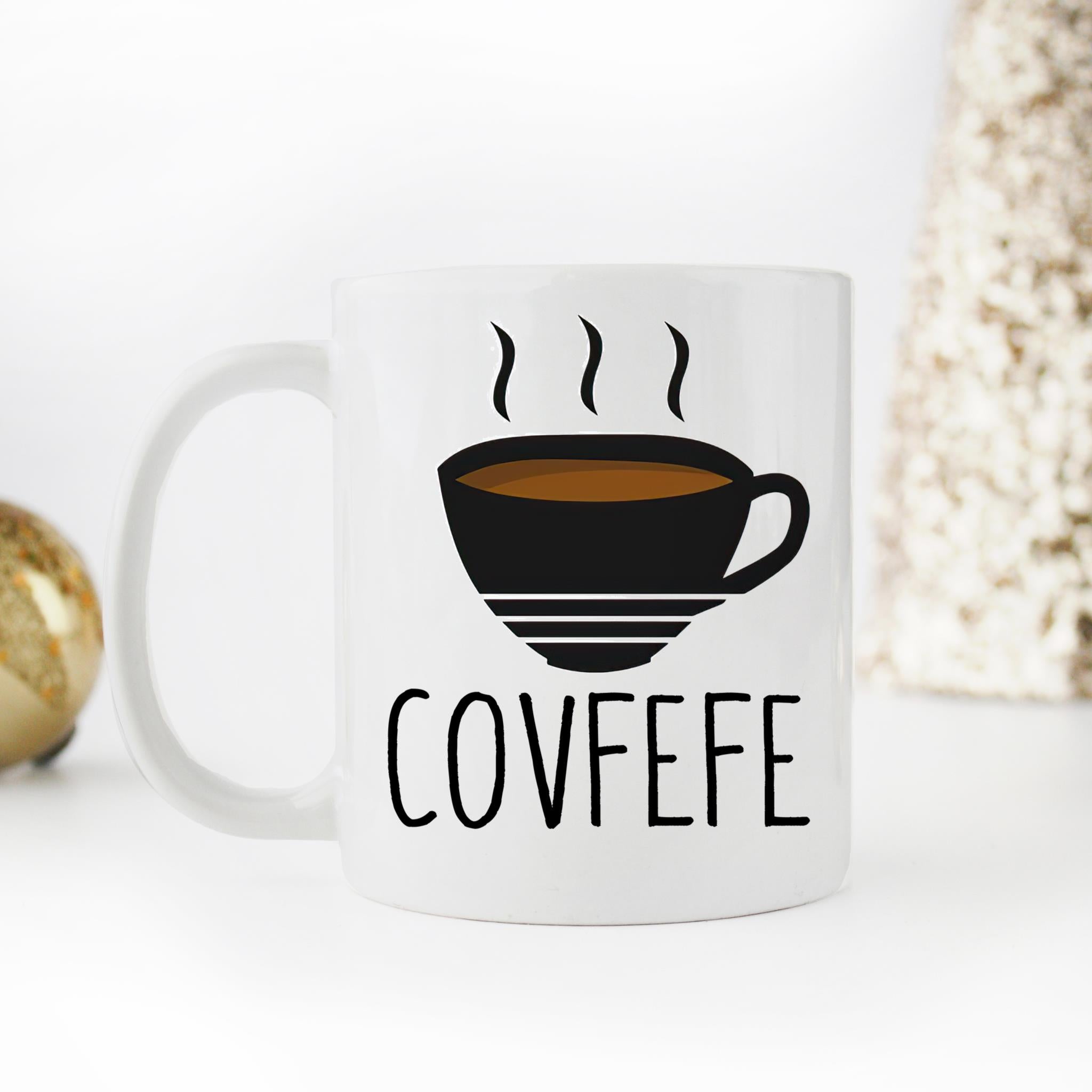 Skitongifts Coffee Mug Funny Ceramic Novelty Covfefe bRMjMbd