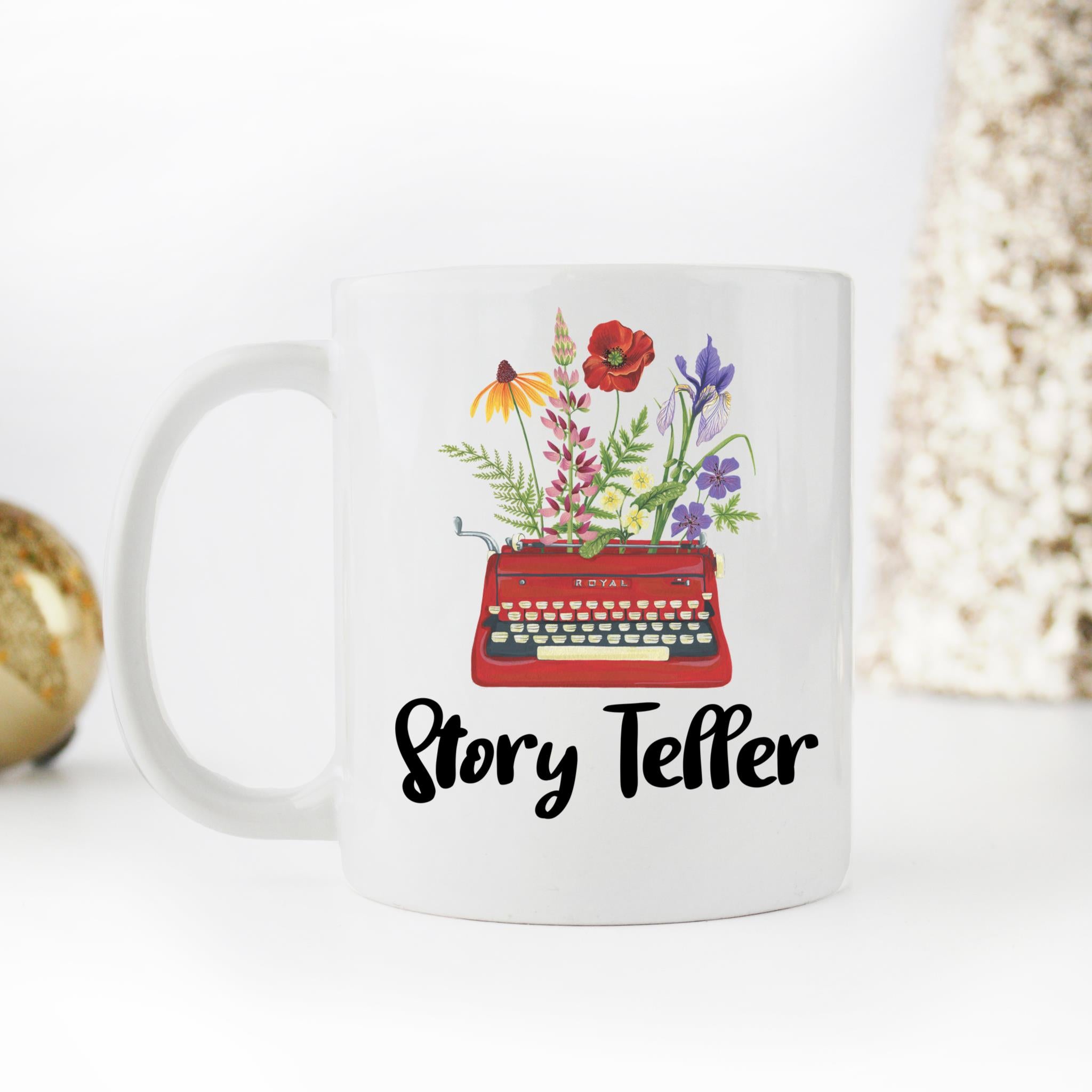 Skitongifts Coffee Mug Funny Ceramic Novelty Story Teller, Author Gift