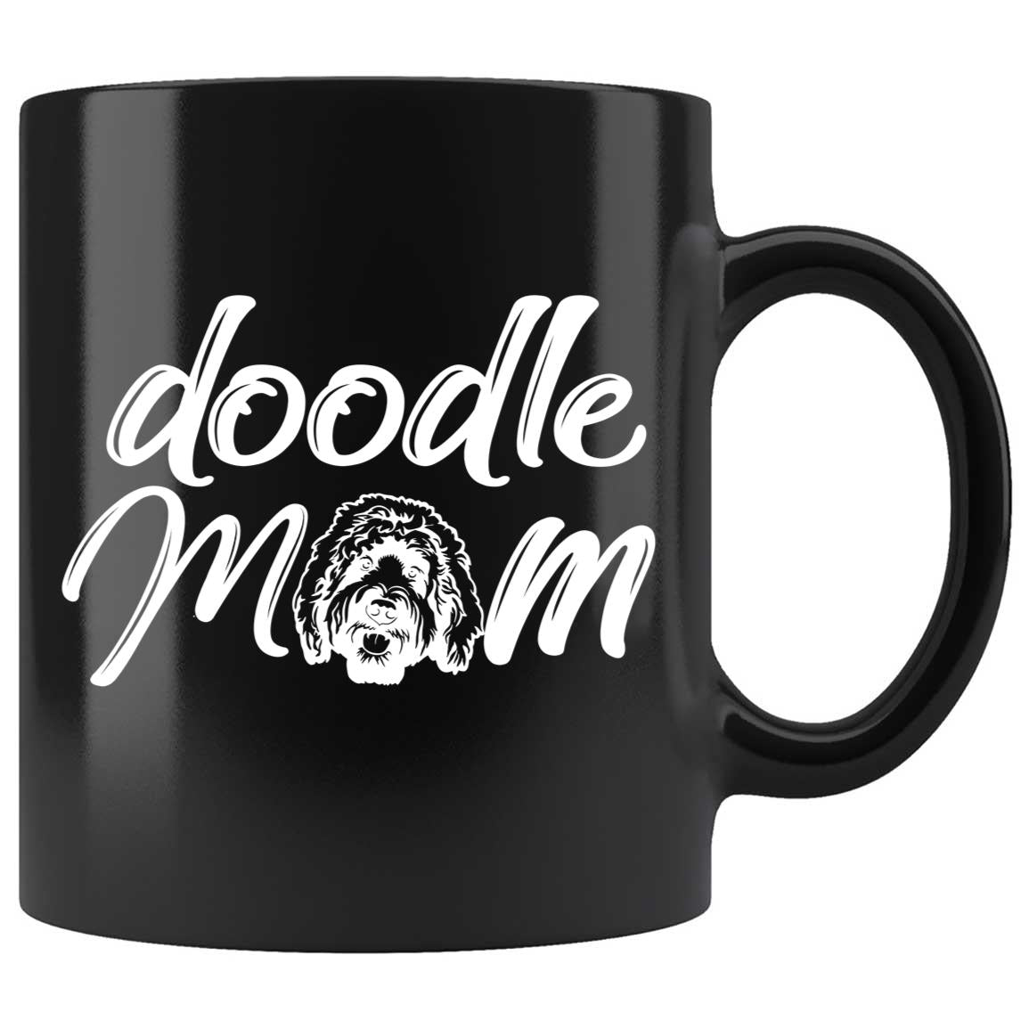 Skitongifts Coffee Mug Funny Ceramic Novelty Doodle Dad - Doodle Mom-A O9yboMk