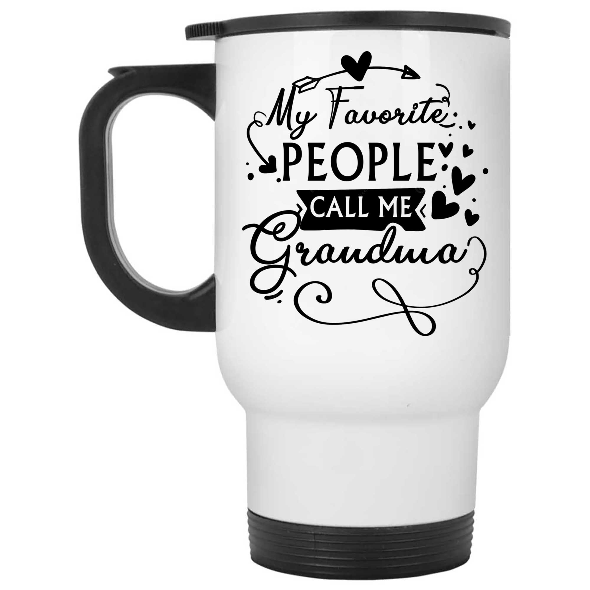 Skitongifts Coffee Mug Funny Ceramic Novelty My Favorite People Call Me Grandma vgBT5X3