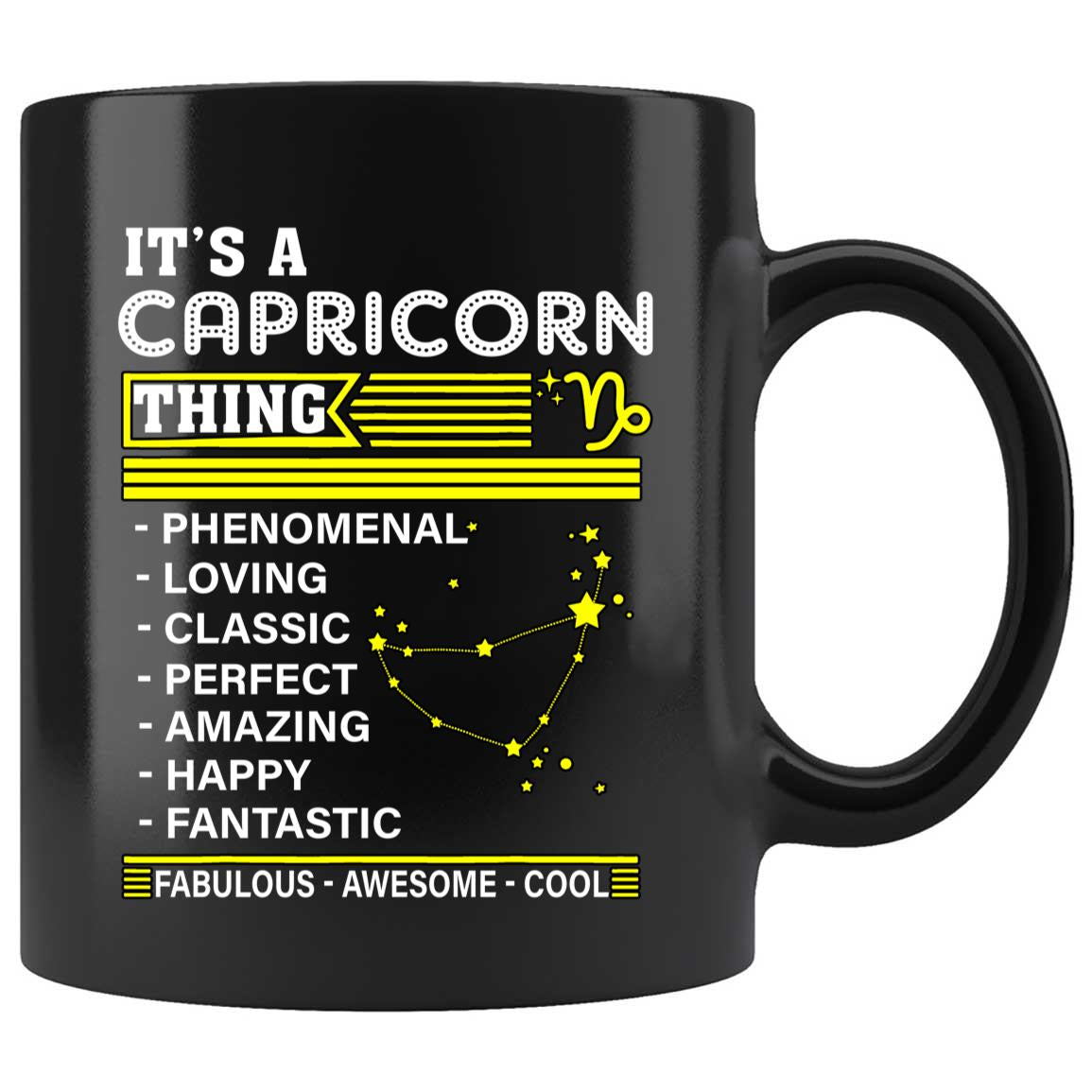Skitongifts Coffee Mug Funny Ceramic Novelty It's A Capricorn Thing Zodiac Facts Pride Birthday 8ZeP6t7