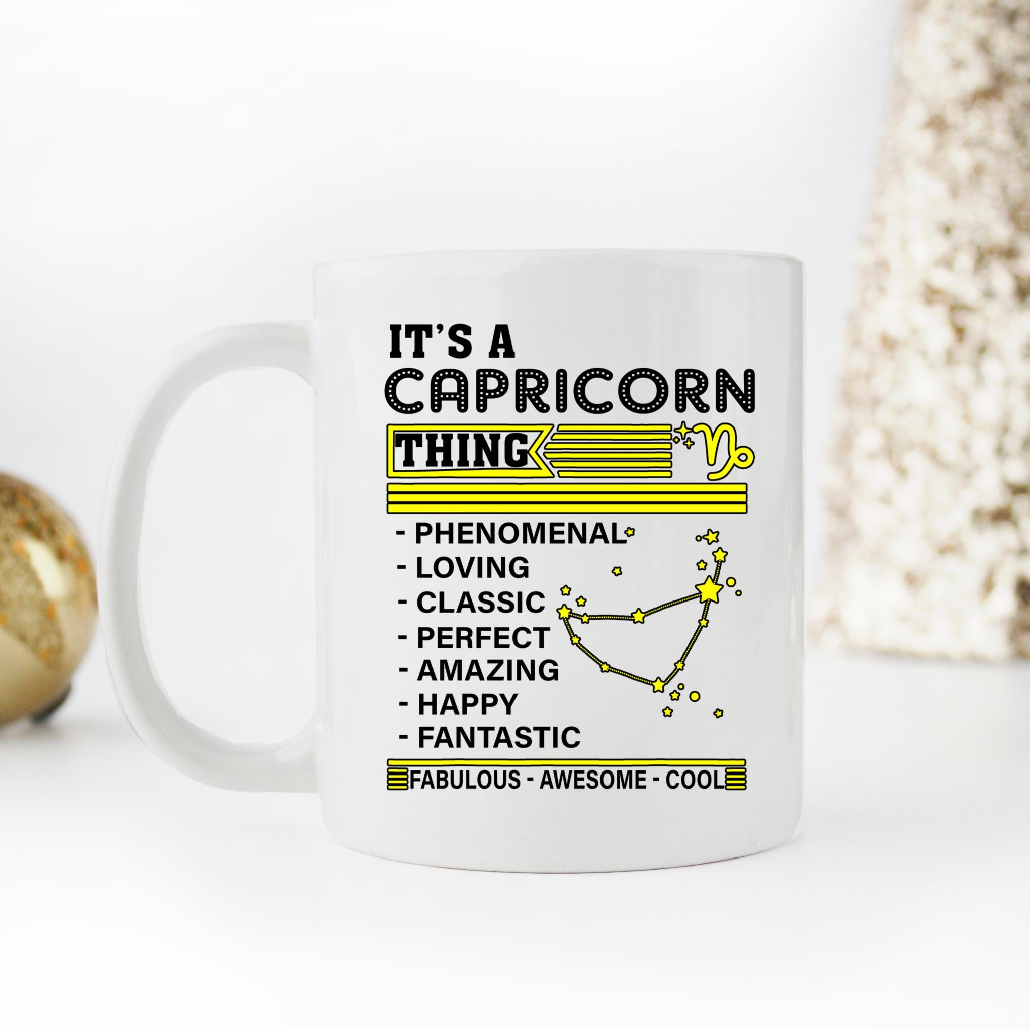 Skitongifts Coffee Mug Funny Ceramic Novelty It's A Capricorn Thing Zodiac Facts Pride Birthday 8ZeP6t7