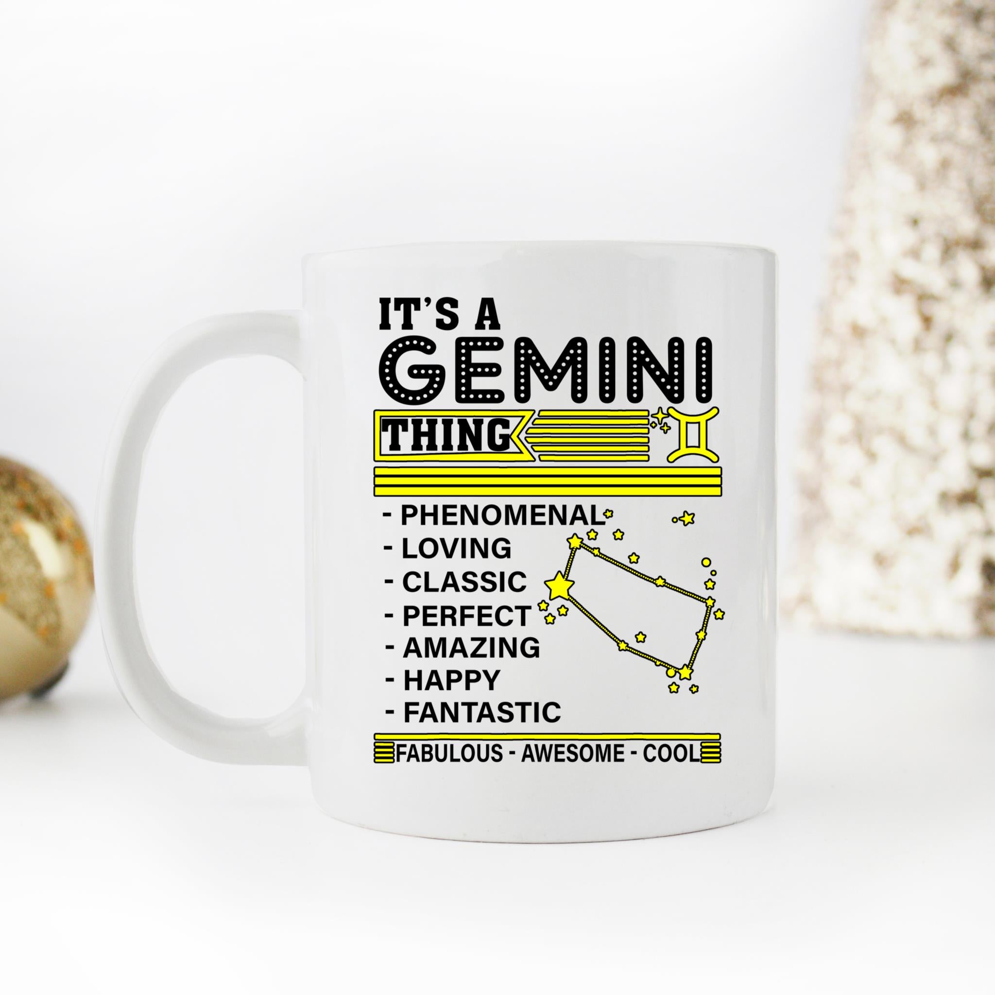 Skitongifts Coffee Mug Funny Ceramic Novelty It's A Gemini Thing Zodiac Facts Pride Birthday w7udaqA