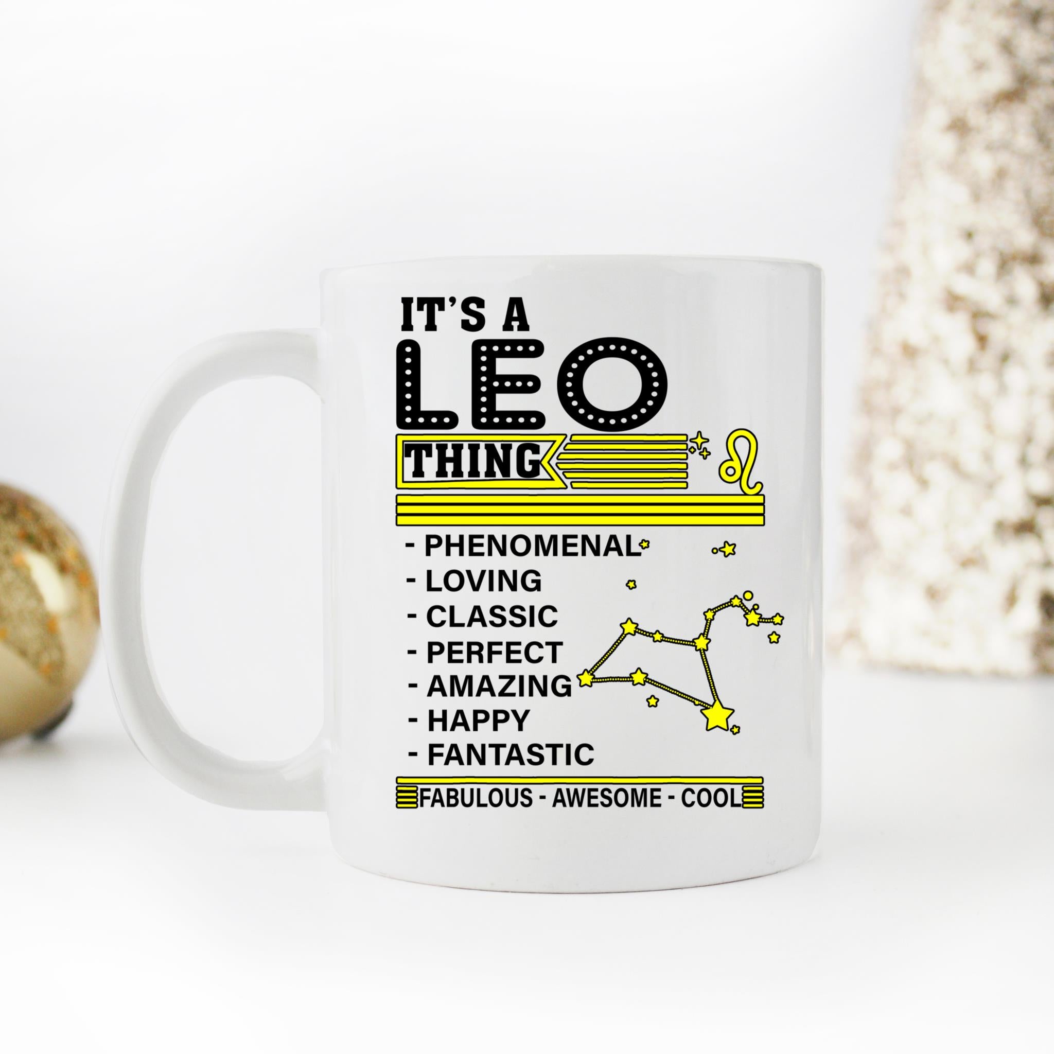 Skitongifts Coffee Mug Funny Ceramic Novelty It's A Leo Thing Zodiac Facts Pride Birthday bu016P1
