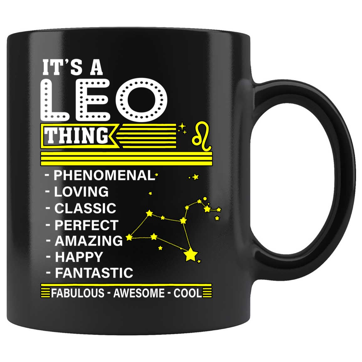 Skitongifts Coffee Mug Funny Ceramic Novelty It's A Leo Thing Zodiac Facts Pride Birthday bu016P1