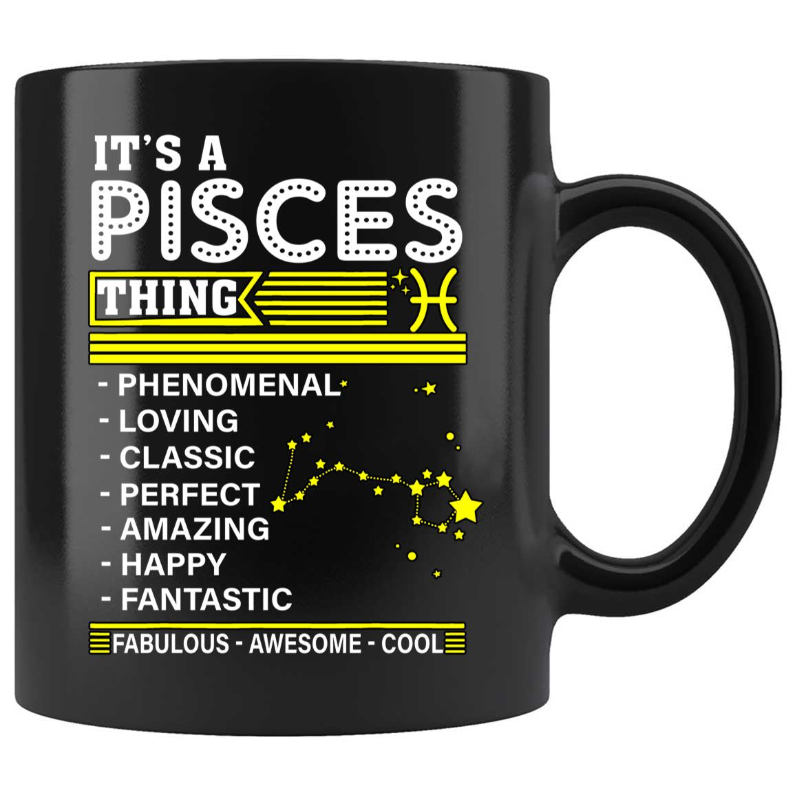 Skitongifts Coffee Mug Funny Ceramic Novelty It's A Pisces Thing Zodiac Facts Pride Birthday zjOkUqd