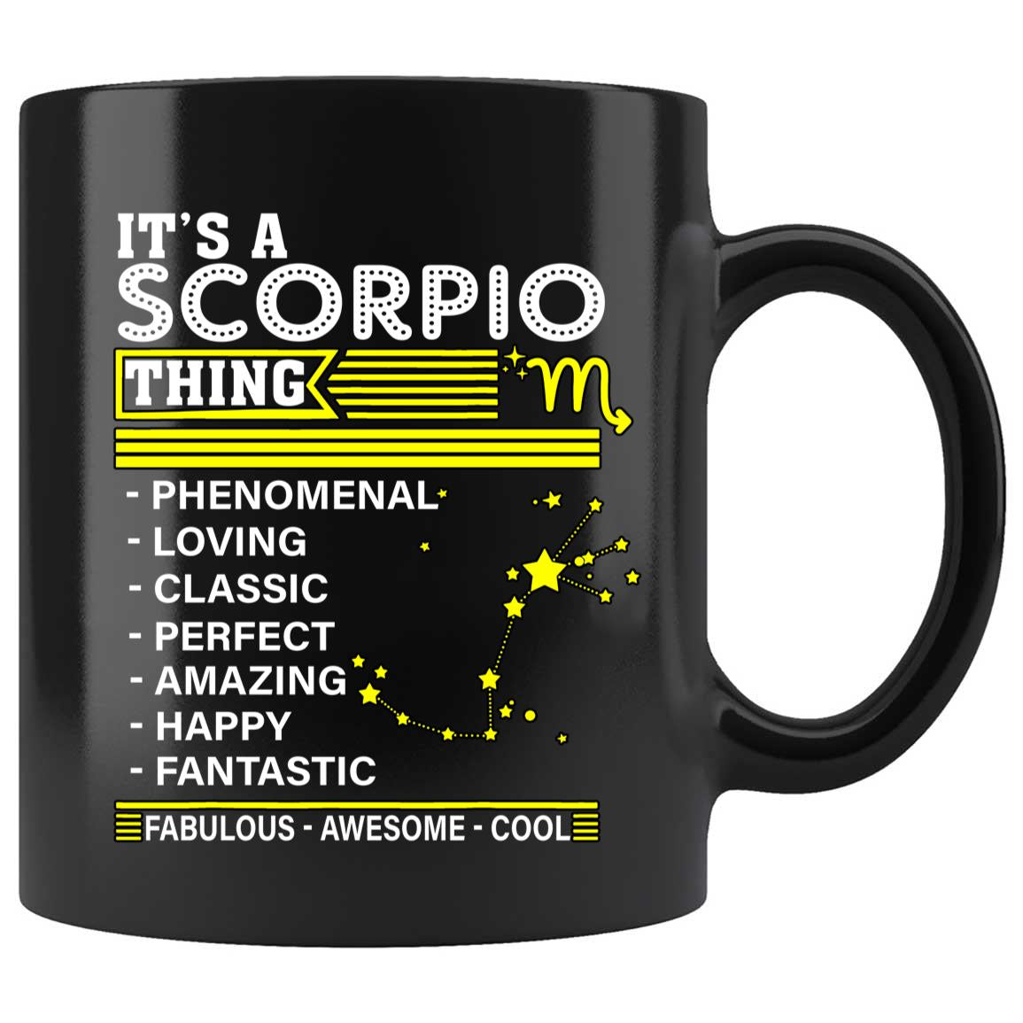 Skitongifts Coffee Mug Funny Ceramic Novelty It's A Scorpio Thing Zodiac Facts Pride Birthday ihWLB4g