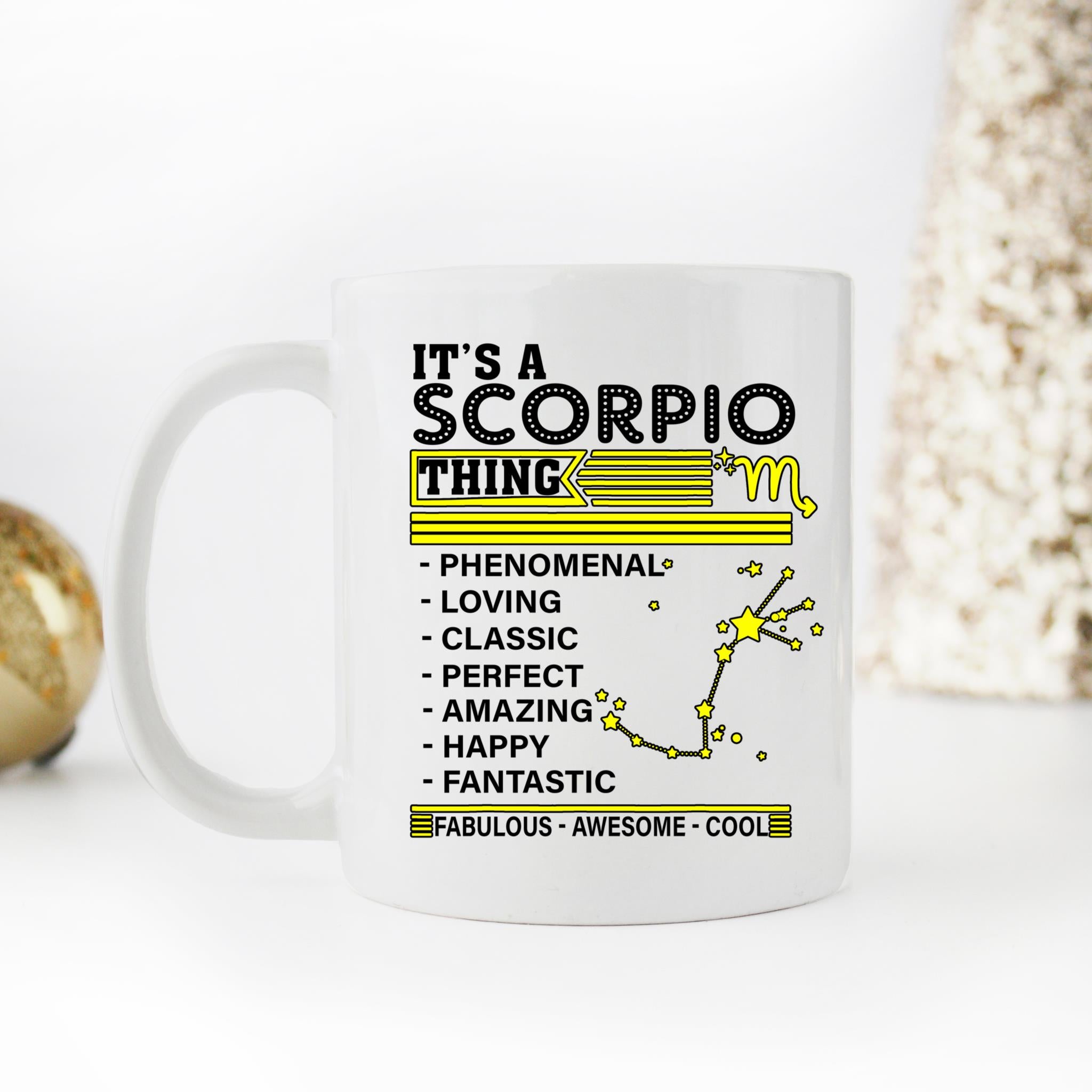 Skitongifts Coffee Mug Funny Ceramic Novelty It's A Scorpio Thing Zodiac Facts Pride Birthday ihWLB4g