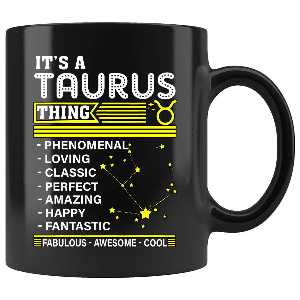 Skitongifts Coffee Mug Funny Ceramic Novelty It's A Taurus Thing Zodiac Facts Pride Birthday pjdH3V7