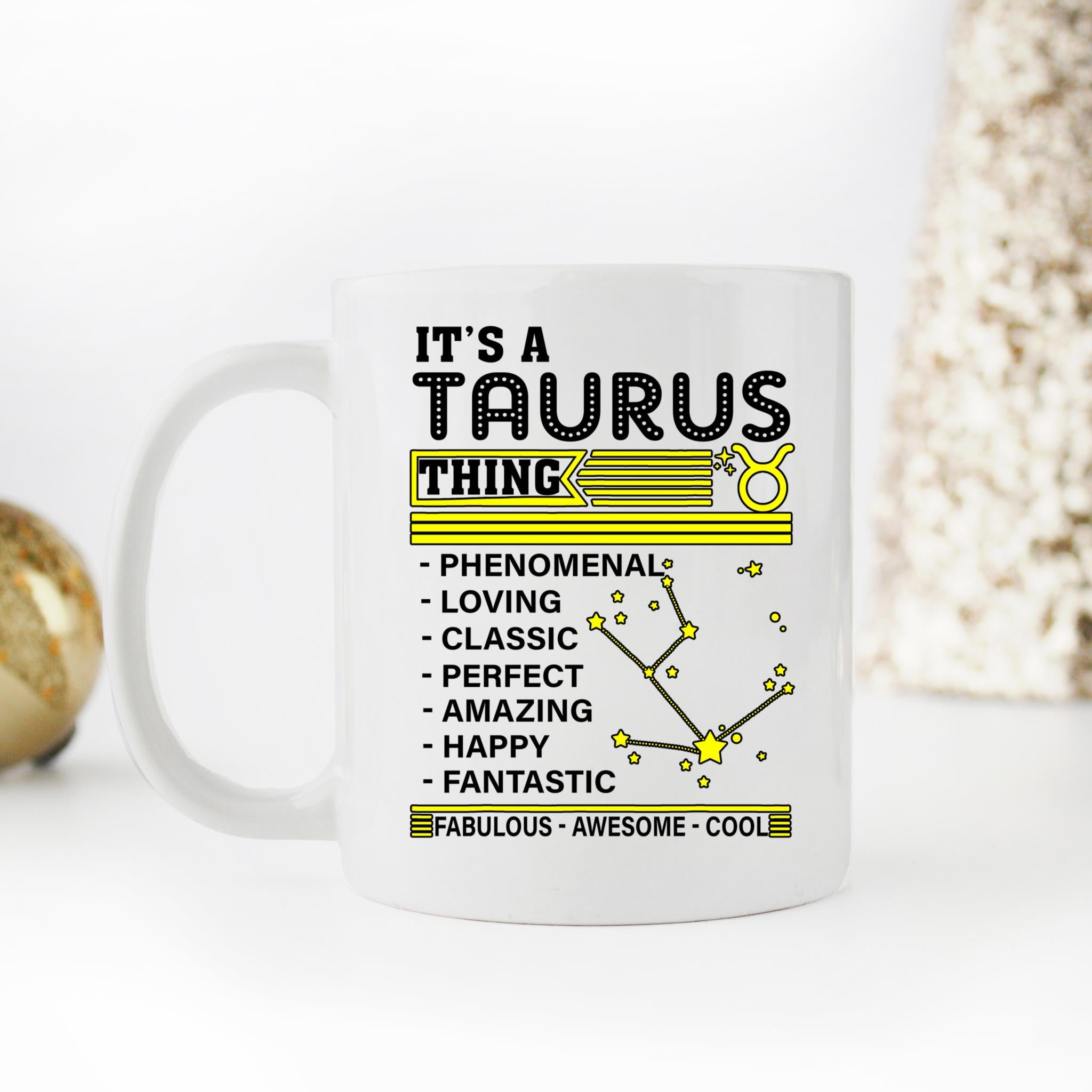 Skitongifts Coffee Mug Funny Ceramic Novelty It's A Taurus Thing Zodiac Facts Pride Birthday pjdH3V7