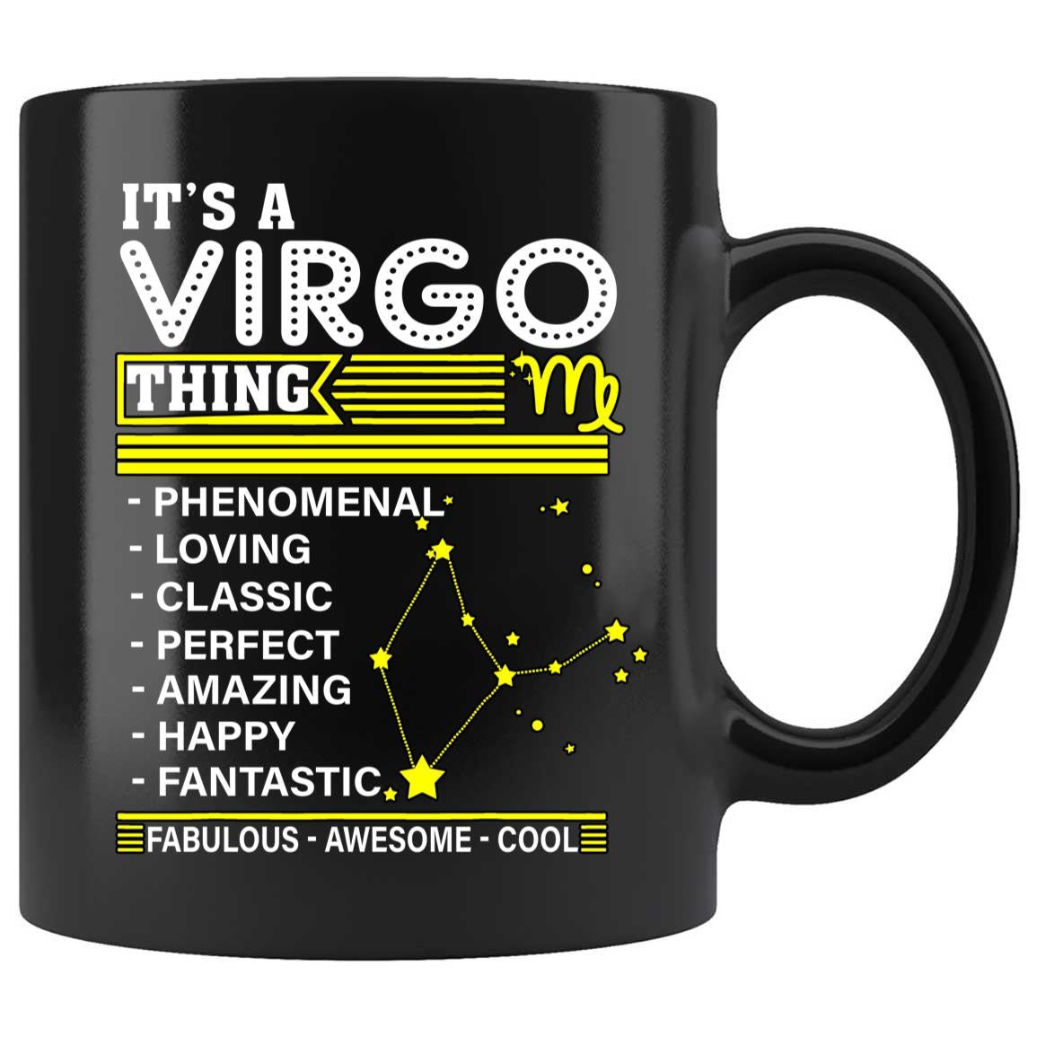 Skitongifts Coffee Mug Funny Ceramic Novelty It's A Virgo Thing Zodiac Facts Pride Birthday EgyHK2Q