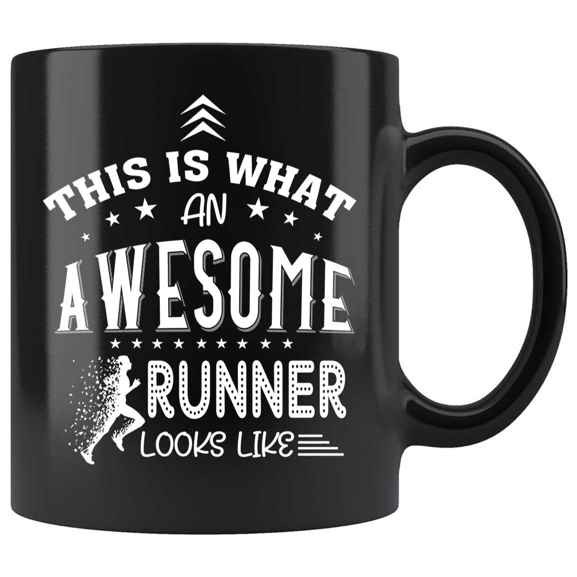 Skitongifts Coffee Mug Funny Ceramic Novelty This Is What An Awesome Runner Looks Like AlViSDY
