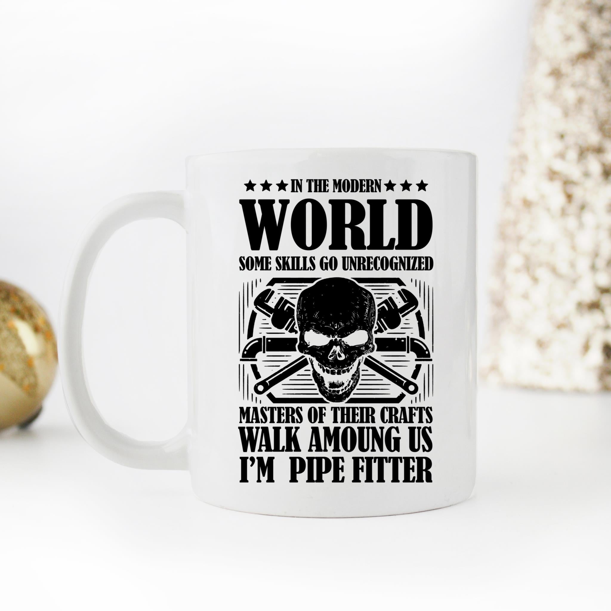 Skitongifts Coffee Mug Funny Ceramic Novelty Masters Of Their Crafts Pipe Fitter caa8GLs