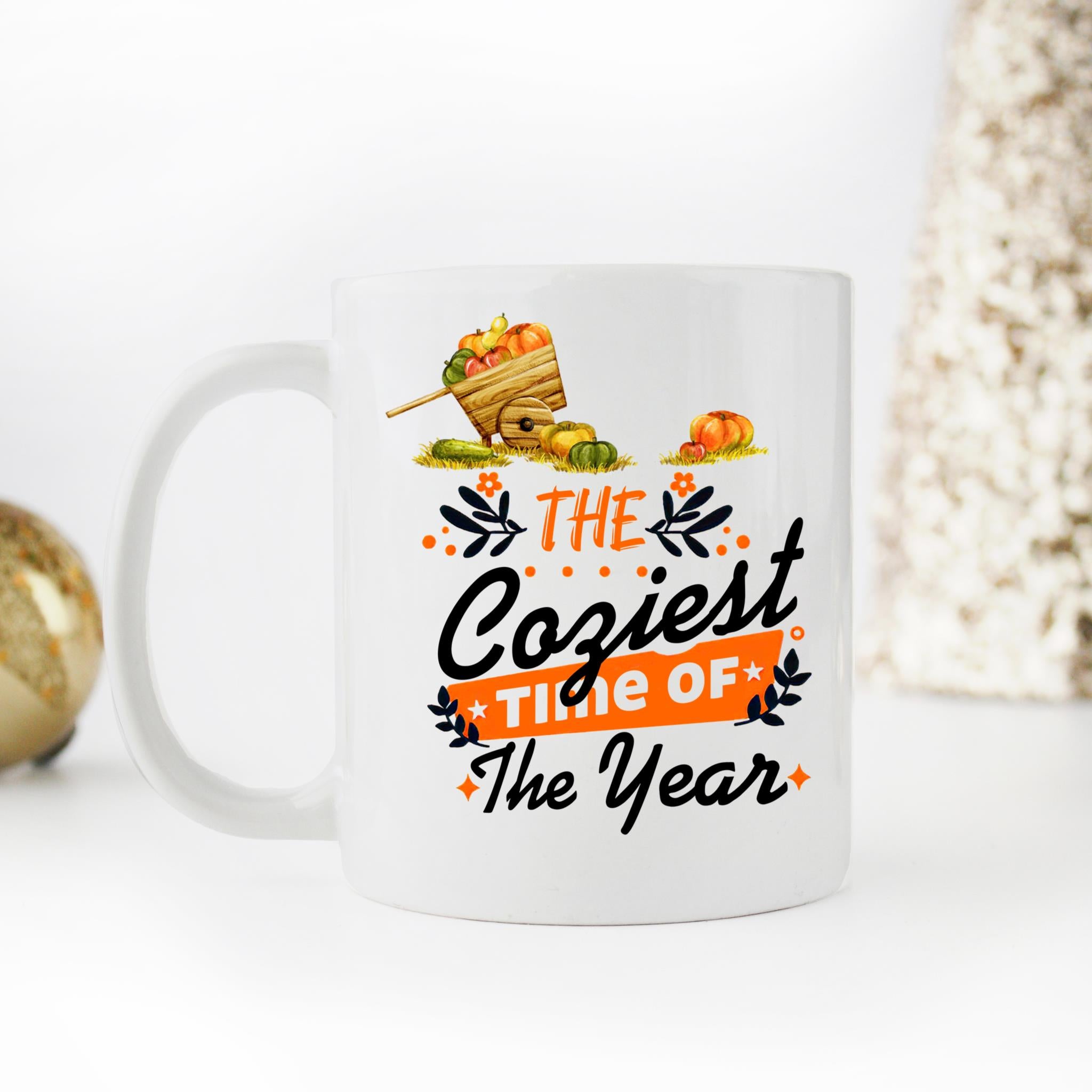 Skitongifts Coffee Mug Funny Ceramic Novelty The Coziest Time Of The Year sbQIe0S