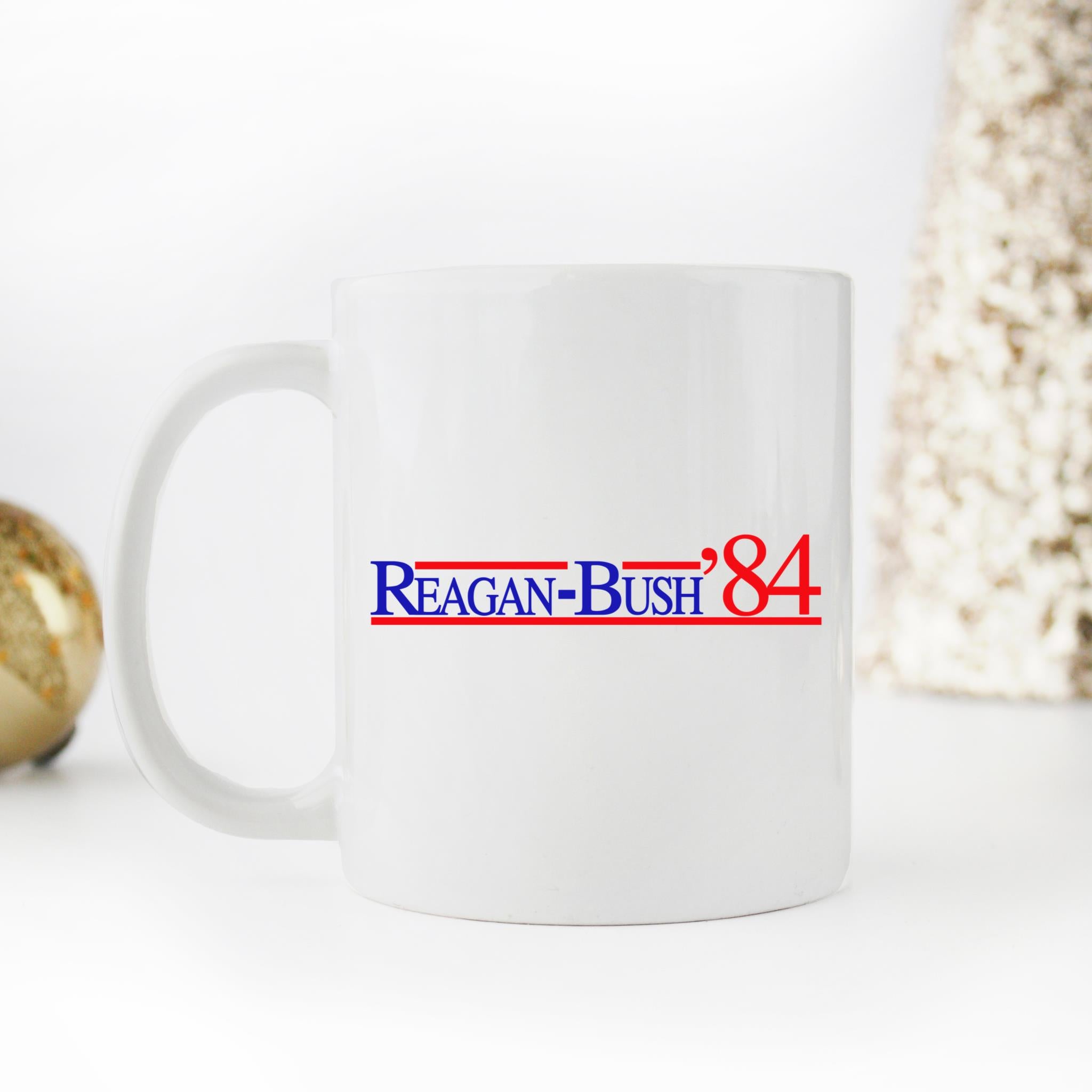 Skitongifts Coffee Mug Funny Ceramic Novelty Reagan Bush 1984 Tp877JZ