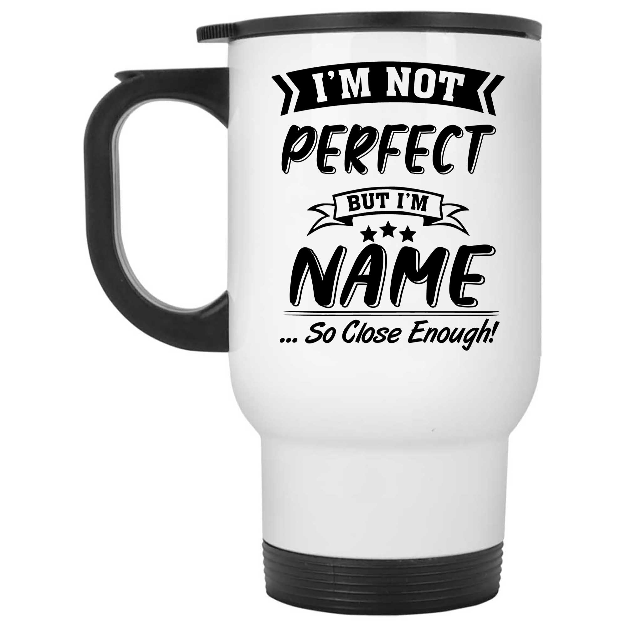 Skitongifts Coffee Mug Funny Ceramic Novelty I'm Not Perfect But I Am Lindsey CMQgTle