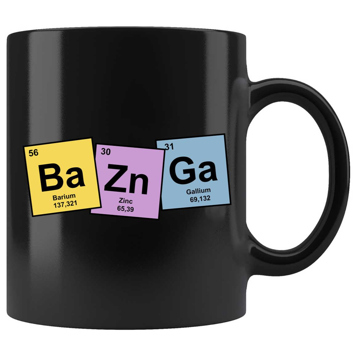 Skitongifts Coffee Mug Funny Ceramic Novelty Bazinga With Periodic Table Elements  KEyF3dy