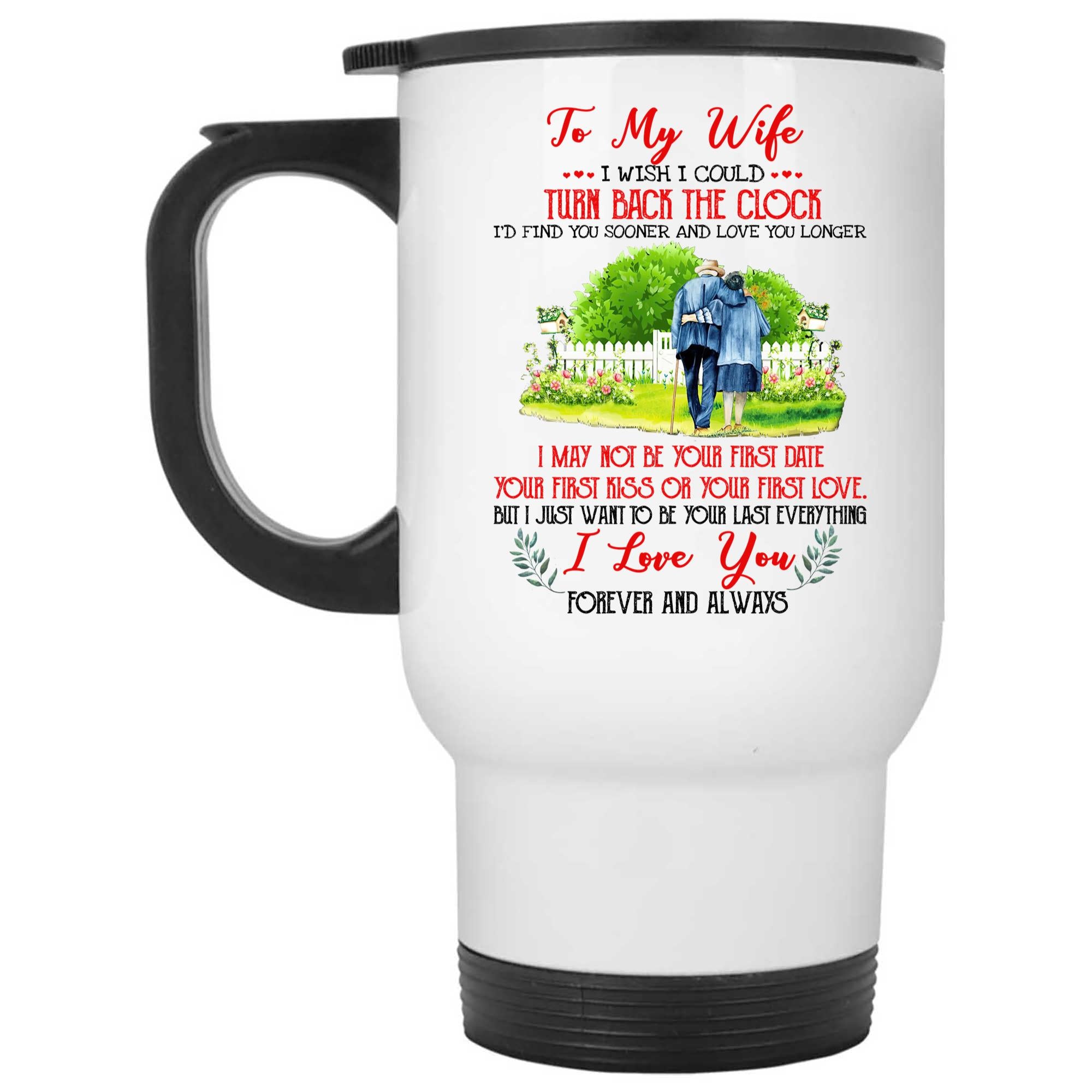 Skitongifts Coffee Mug Funny Ceramic Novelty To My Wife, I Wish I Could Turn Back The Clock, Gifts For Wife On Christmas, Birthday, Wedding Anniversary, Valentine, Mother's Day Gift From Husband 4YMSrXB