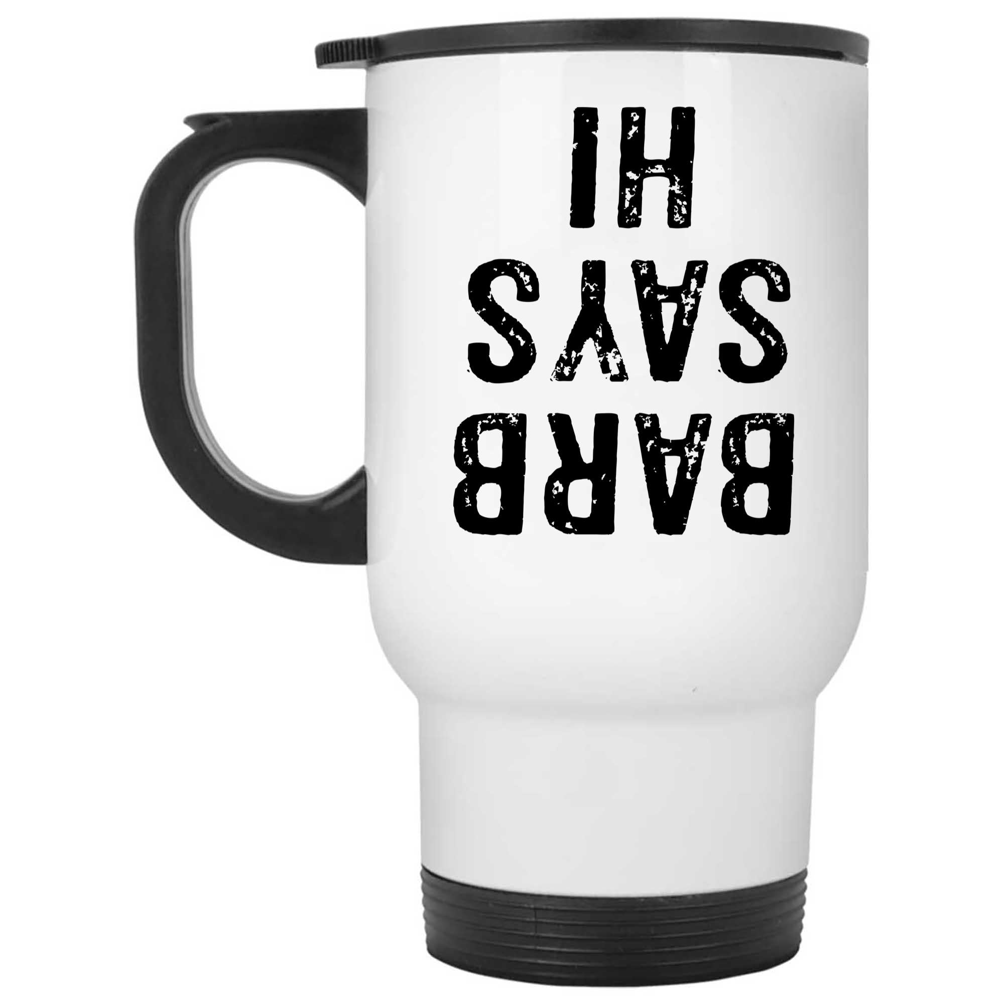 Skitongifts Coffee Mug Funny Ceramic Novelty Barb Says Hi cao4dx5