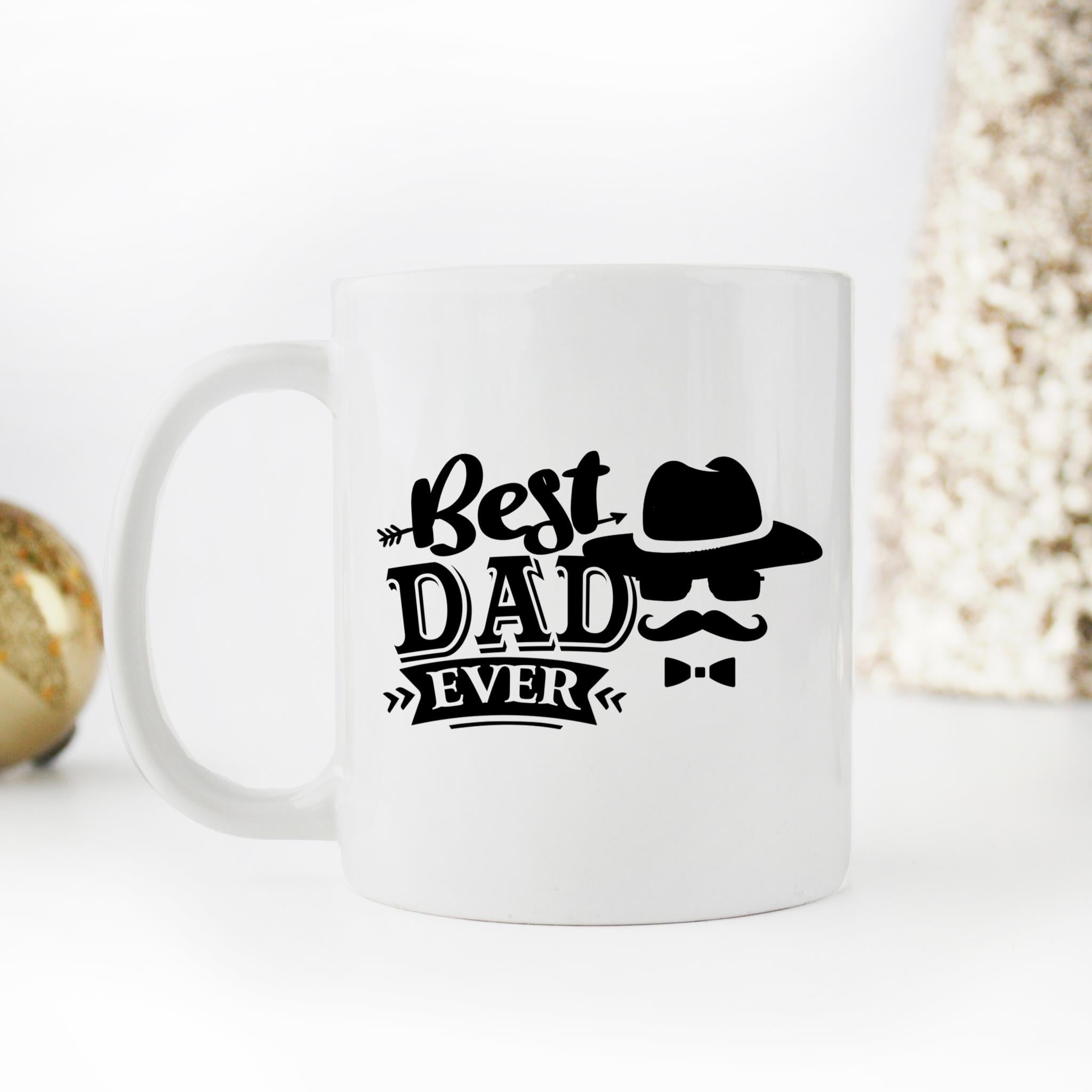 Skitongifts Coffee Mug Funny Ceramic Novelty Best Dad Ever s0SUxyP