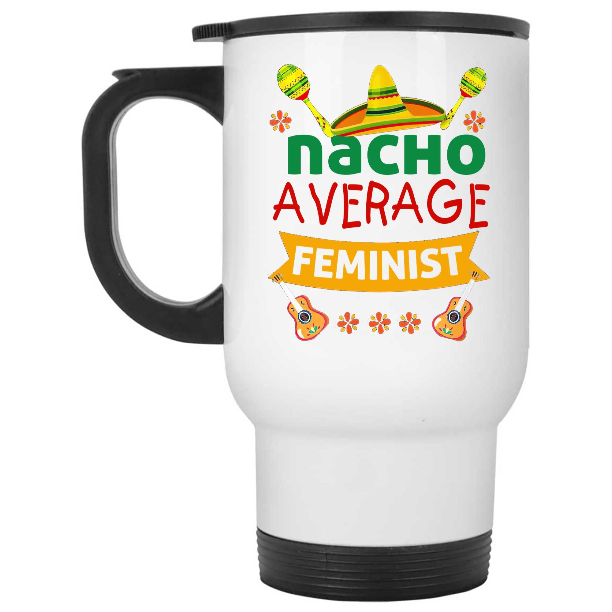 Skitongifts Coffee Mug Funny Ceramic Novelty Nacho Average Feminist 6Xoprid