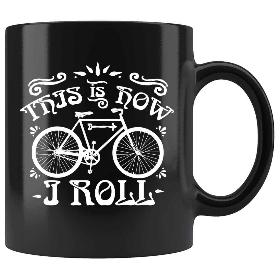 Skitongifts Coffee Mug Funny Ceramic Novelty This Is How I Roll Bike nOa0BNr