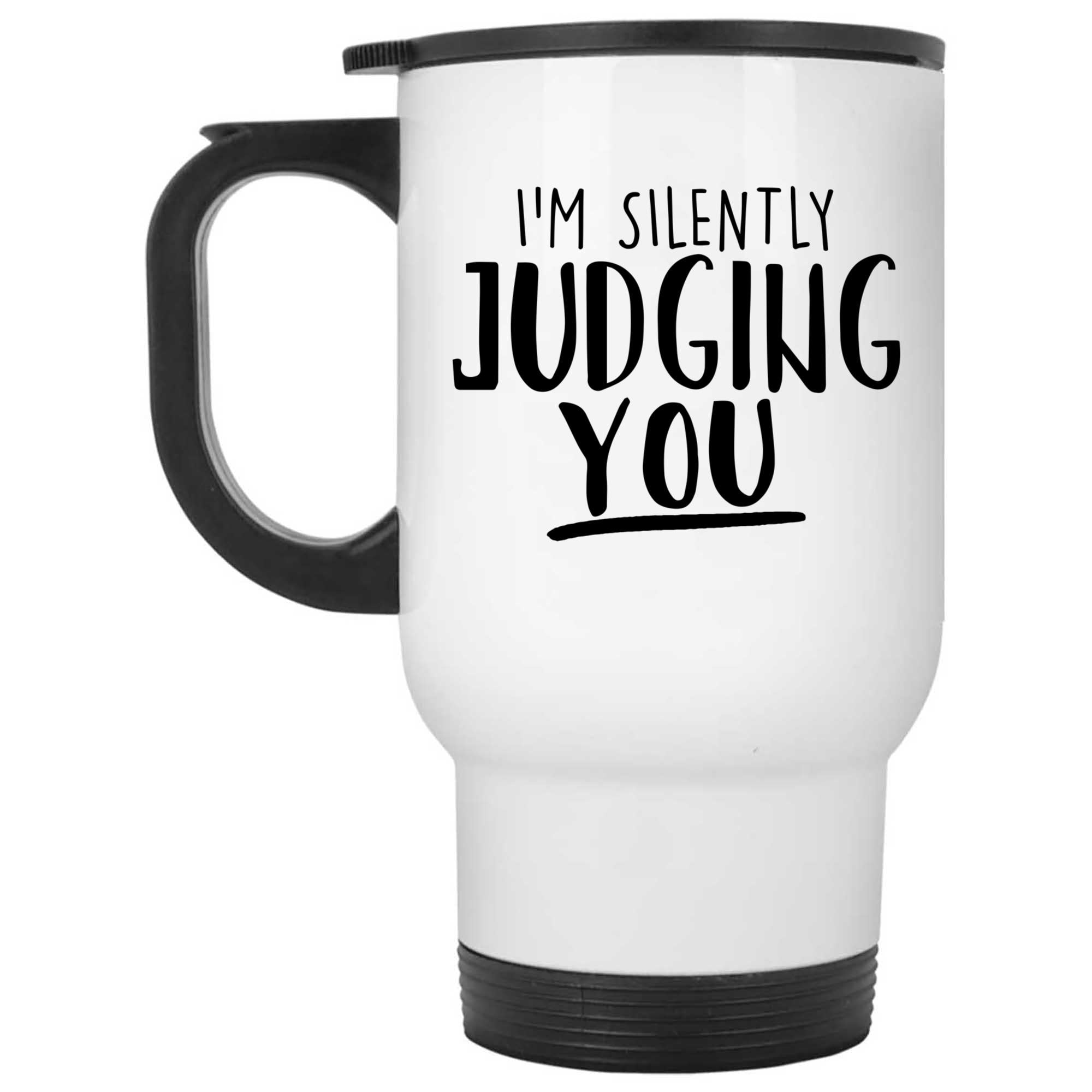 Skitongifts Coffee Mug Funny Ceramic Novelty I'm Silently Judging You cV63kEM