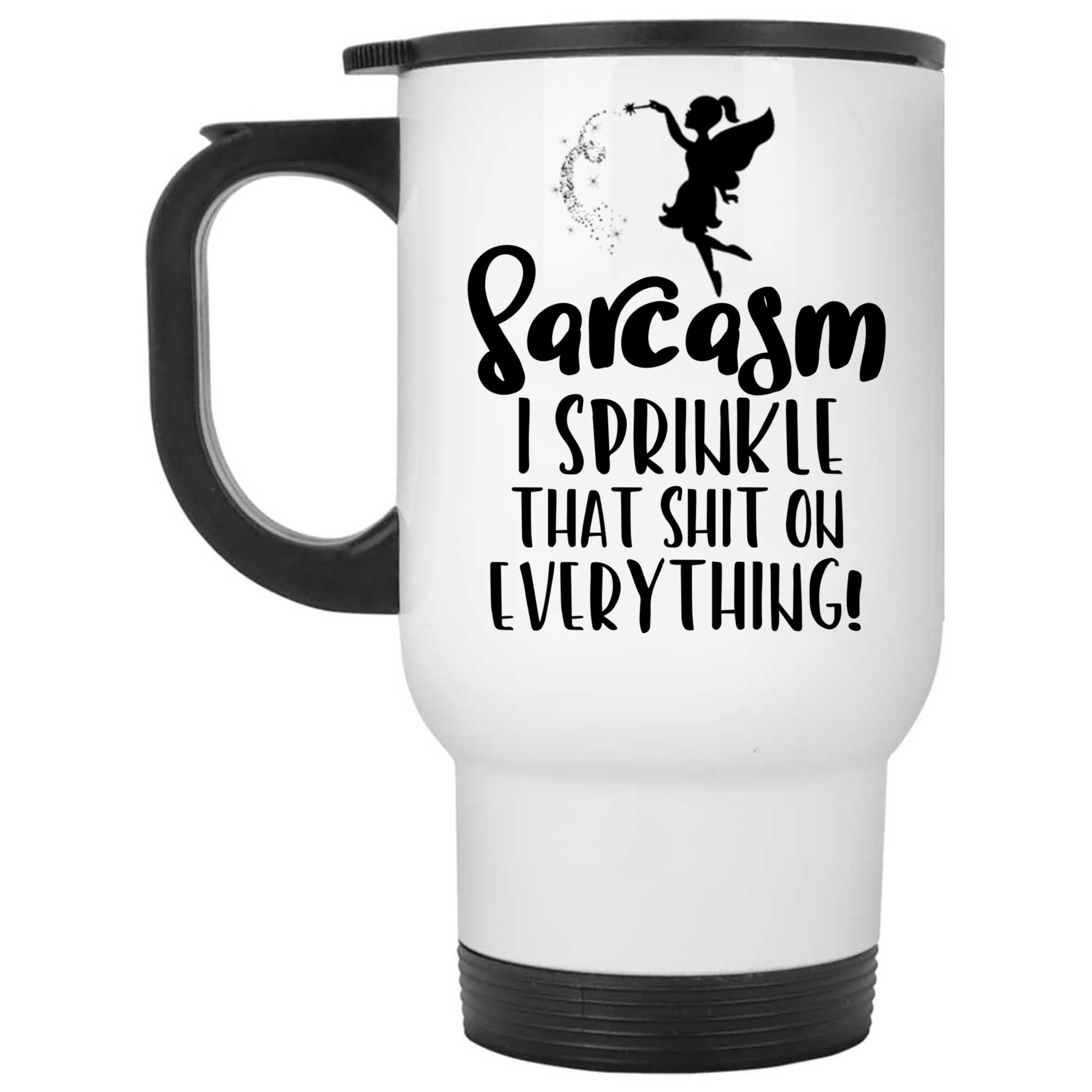 Skitongifts Coffee Mug Funny Ceramic Novelty Sarcasm I Sprinkle That Sht On Everything SCIGUOY