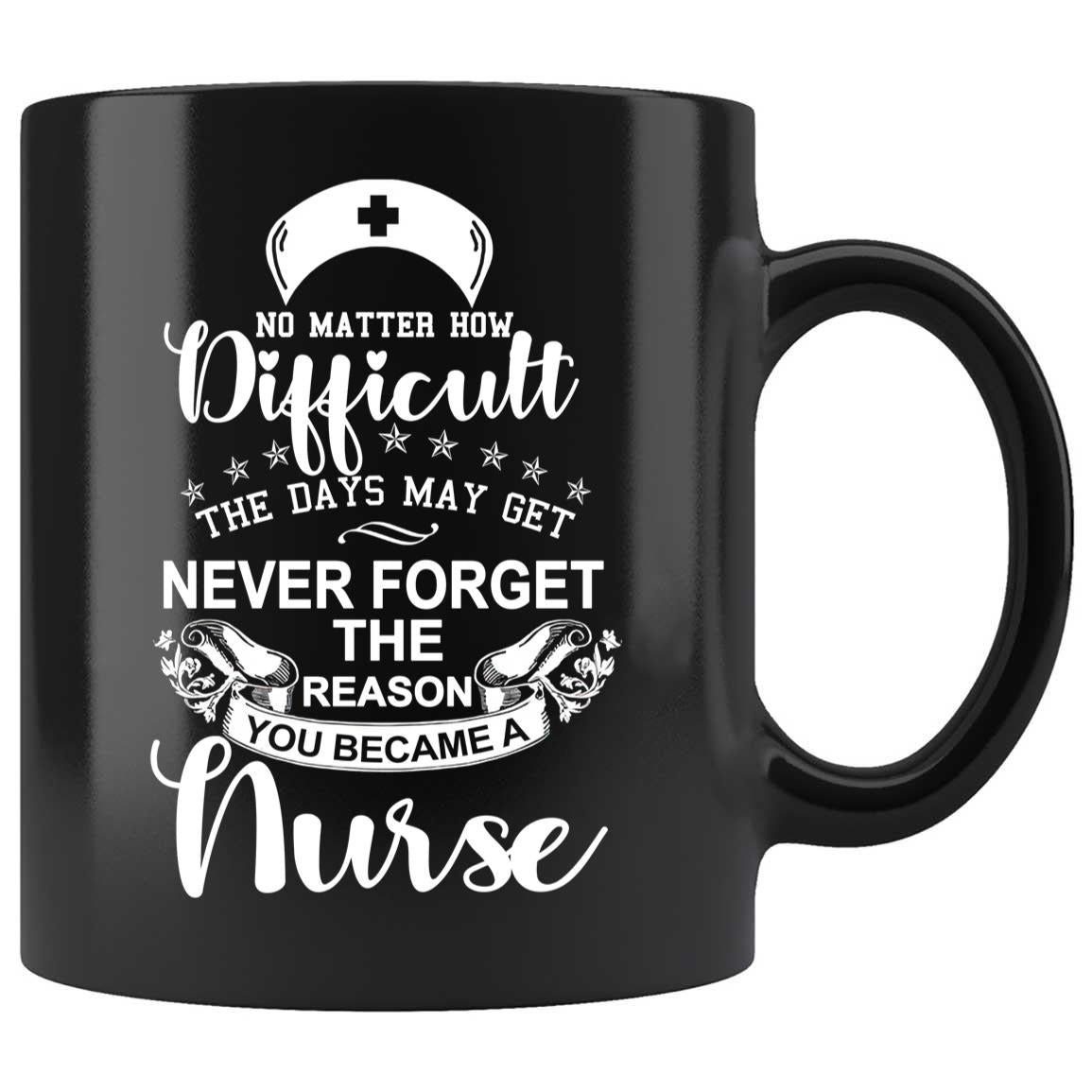 Skitongifts Coffee Mug Funny Ceramic Novelty Never Forget The Reason You Became A Nurse eYUeHyM