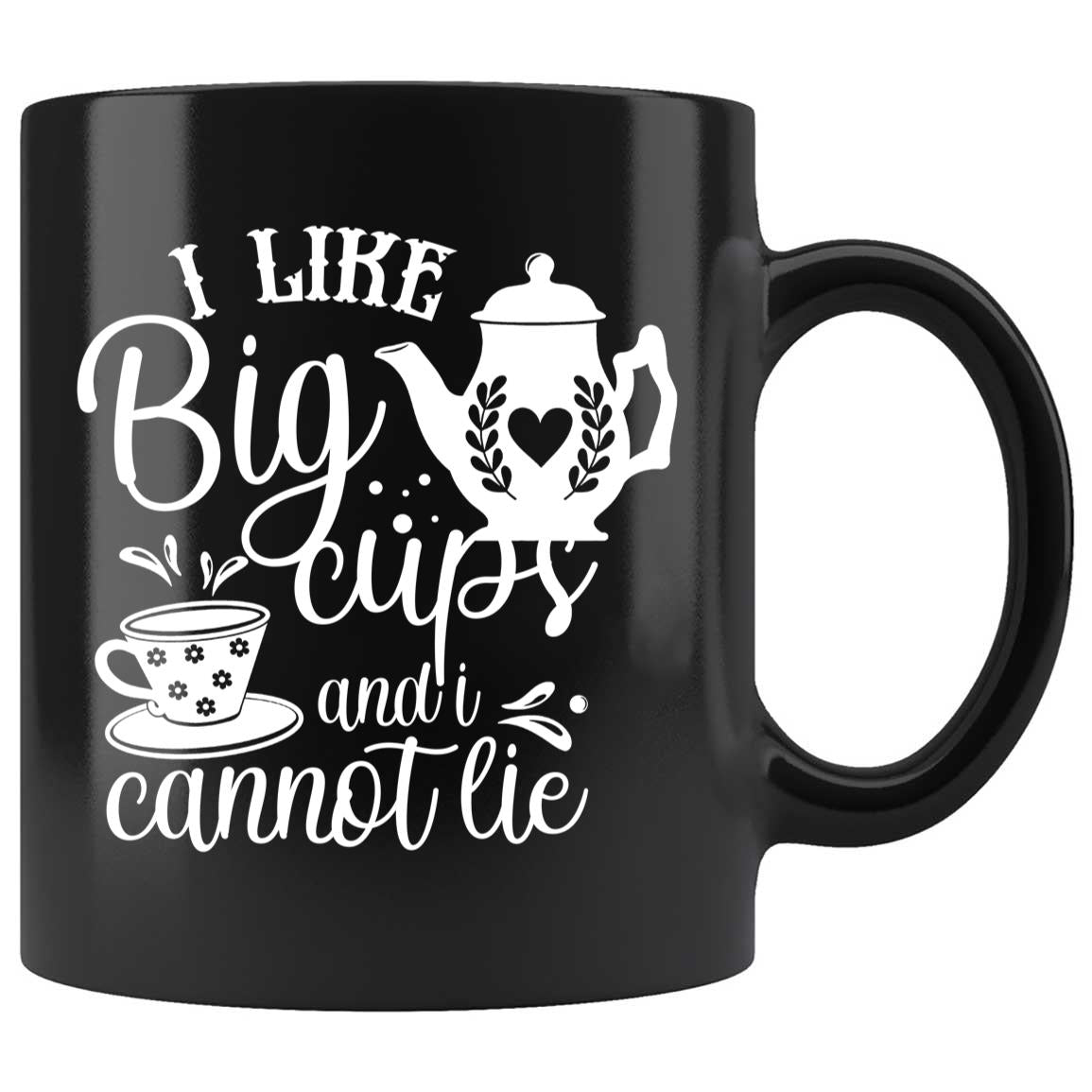 Skitongifts Coffee Mug Funny Ceramic Novelty I Like Big Cups And I Cannot Lie tgE2Zvs