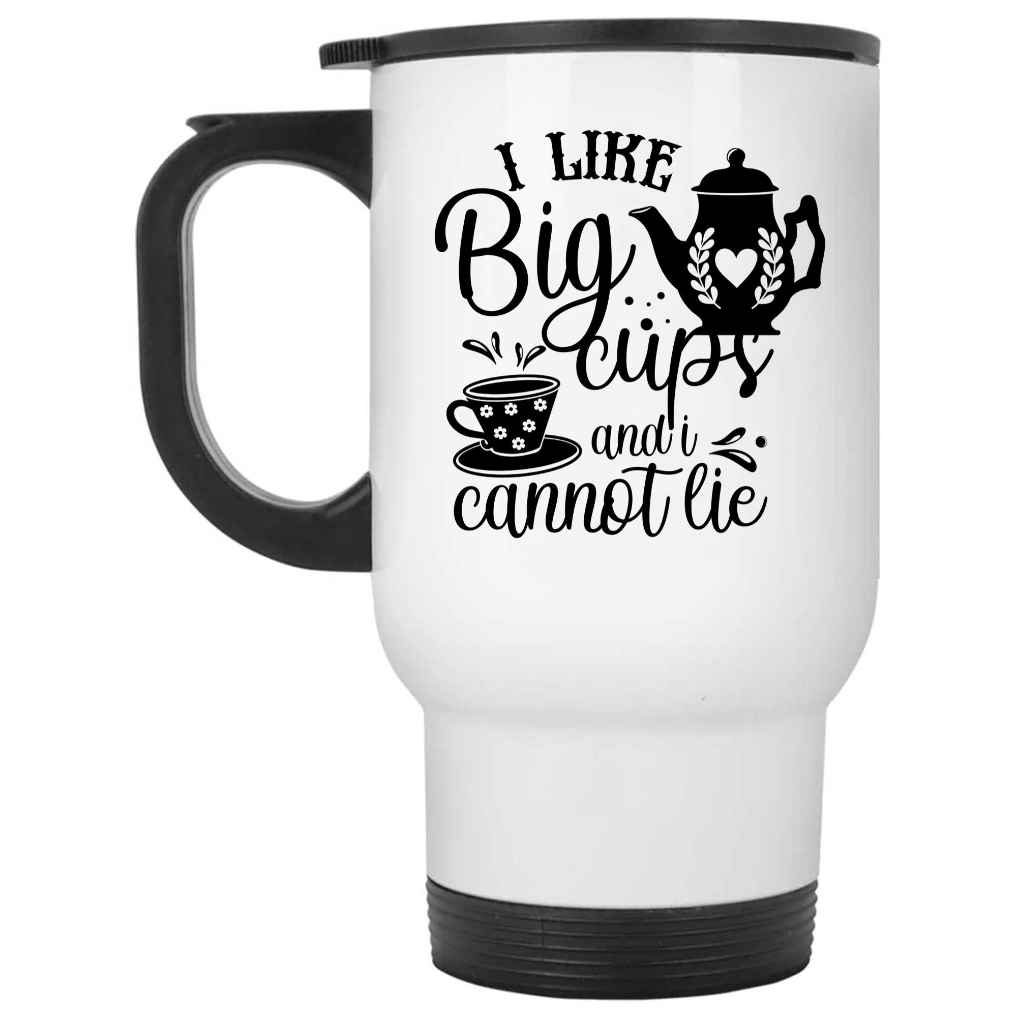 Skitongifts Coffee Mug Funny Ceramic Novelty I Like Big Cups And I Cannot Lie tgE2Zvs